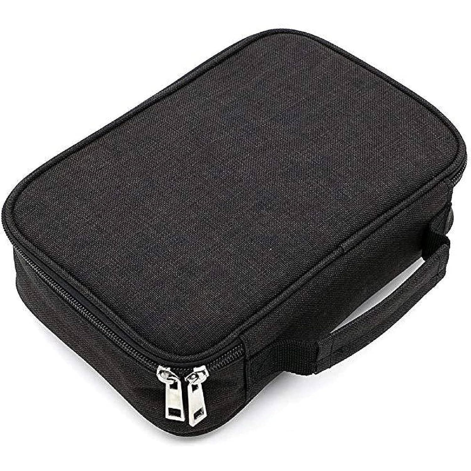 Joyzzz Pencil Box, Multifunctional Black Pencil Case with Big Storage Space, Office Desk Accessories Organizer for Boys Girls and School Essentials