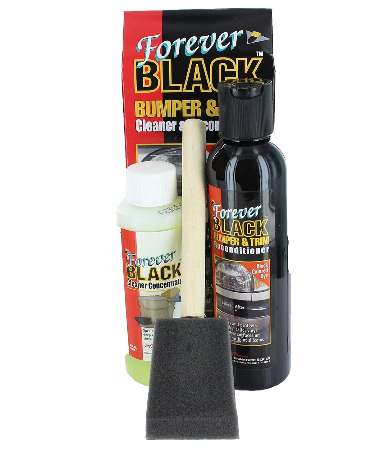 Forever Black Car Car Products Bumper & Trim Kit (6oz Kit)