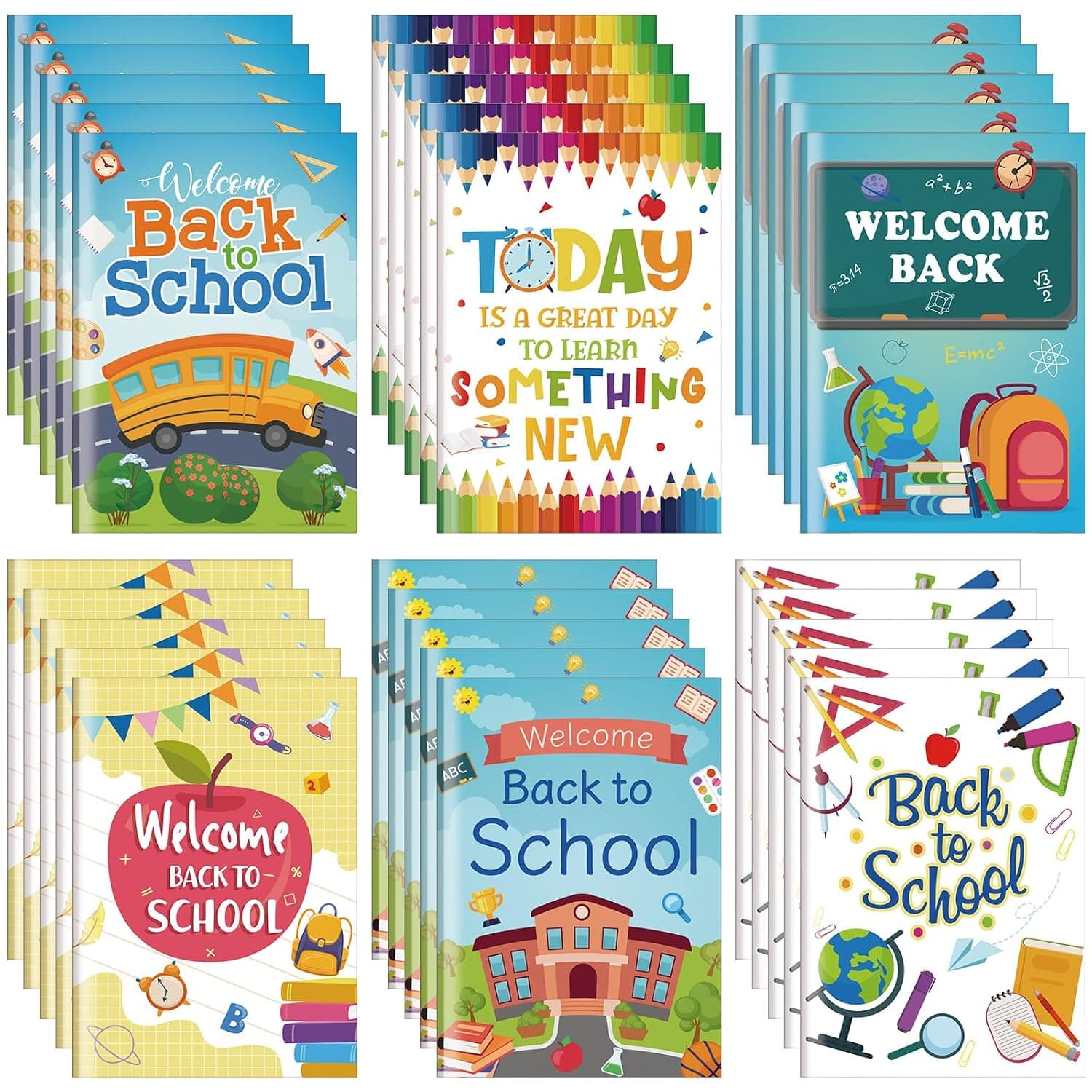 Dunzoom 30 Pcs Back to School Gifts for Students Mini Notebooks for Kids