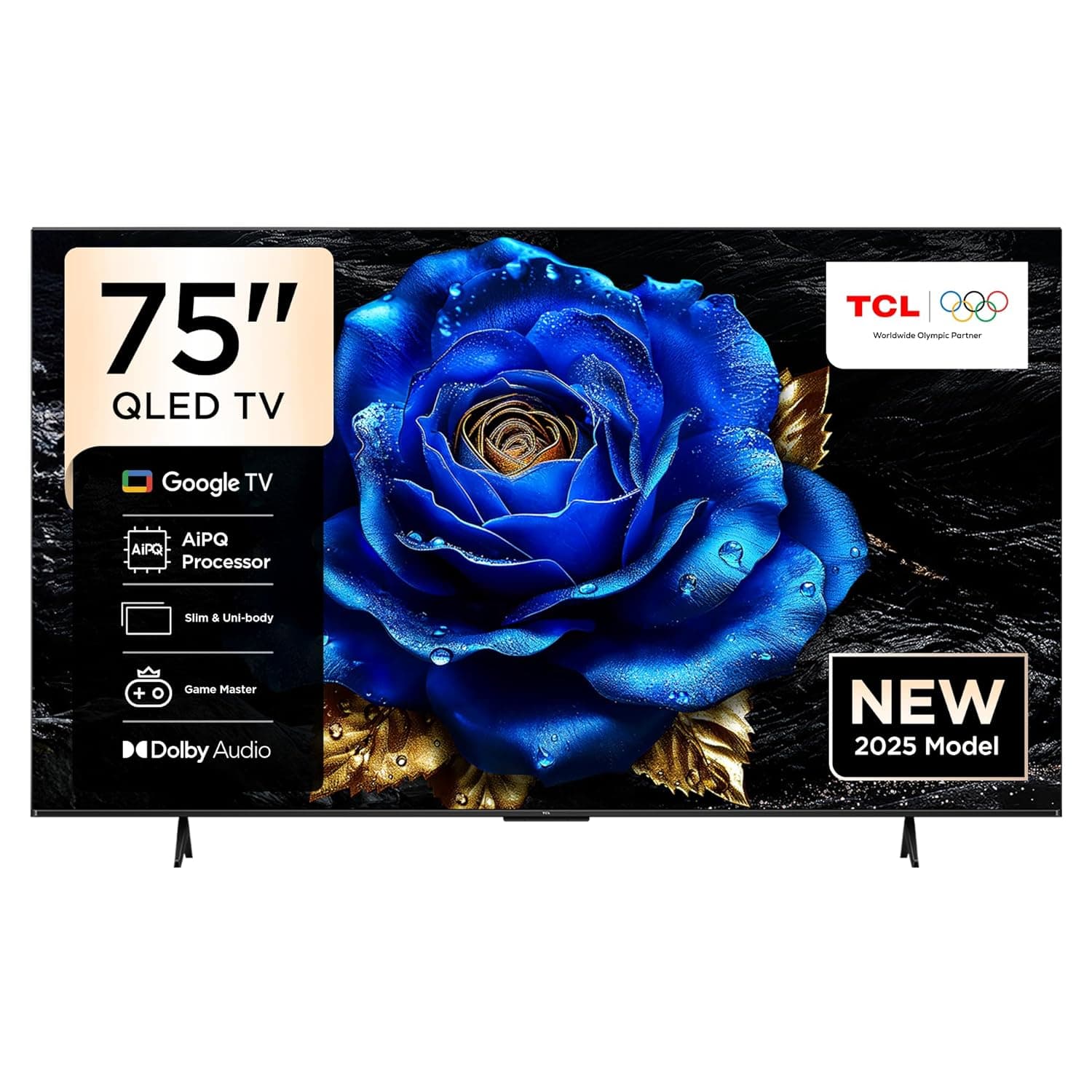 تلفزيون من تي سي إل بشاشة ٧٥ بوصة، بدقة 4K، موديل 75P71K، بتقنية كيو إل إي دي