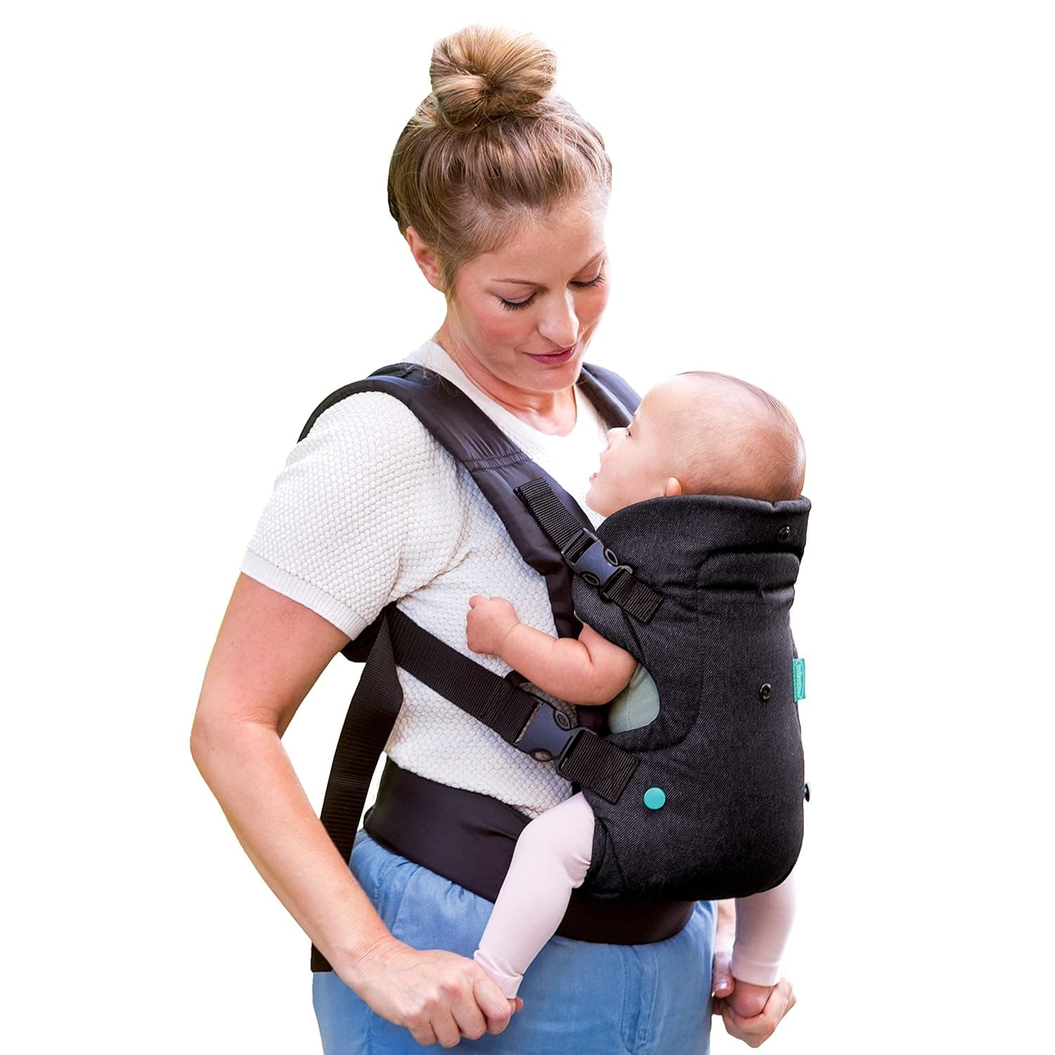 Infantino Flip 4-in-1 Carrier - Ergonomic, Convertible, face-in and face-Out, Front and Back Carry for Newborns and Older Babies 8-32 lbs | 4-in-1 Ergonomic Carrier for Newborn to Toddler (8-32 lbs) with Adjustable M-Position Seat. Baby Registry Essential