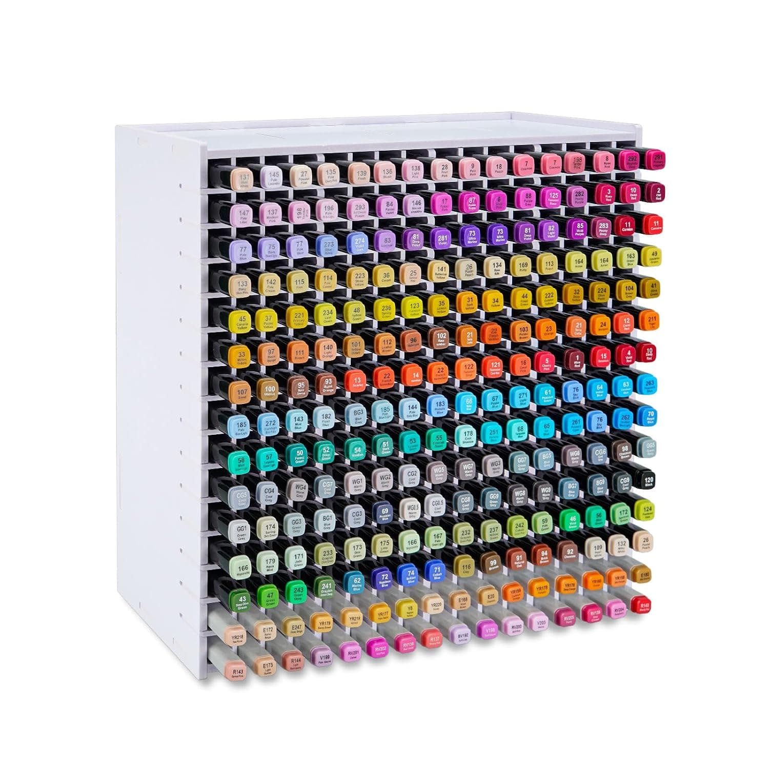 SANFURNEY Marker Pen Organizer Holder for 240 Markers, Craft Art Supply Storage Rack, Desktop Art Marker Pens Colored Pencils Holder Storage Case for Home Classroom Office | Craft Art Supply Storage Rack, Desktop Art Marker Pens Colored Pencils Holder Storage Case for Home Classroom Office