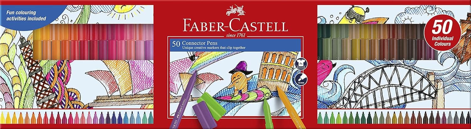 Faber-Castell Connector Pen Big Box 50-Piece Set