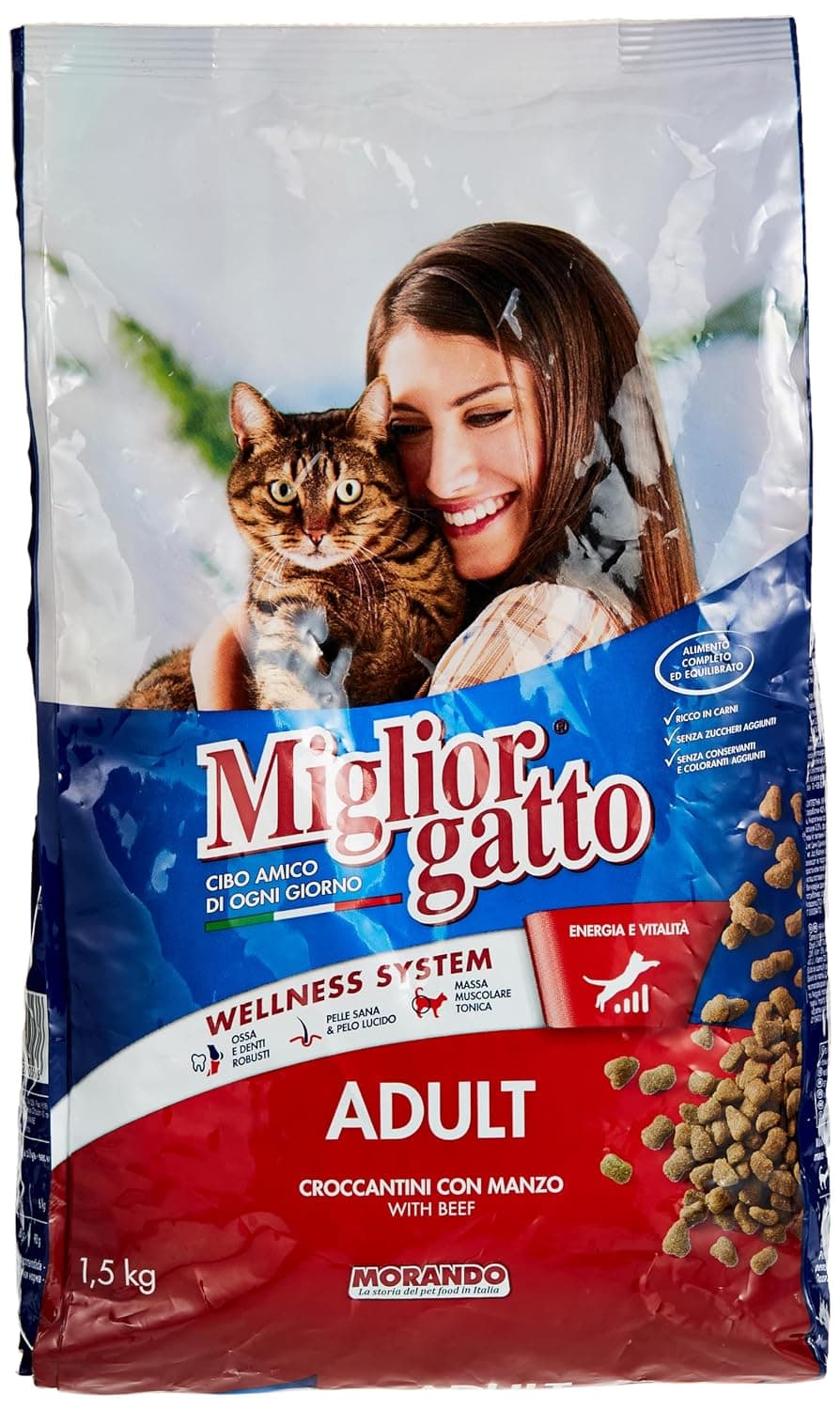 Miglior Beef Adult Cat Dry Food 1.5 kg