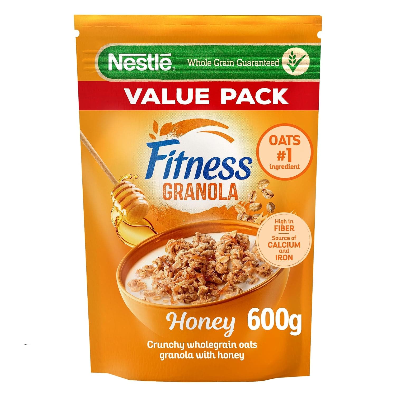Fitness Granola Cereal Bag in Honey Flavor Value Pack (600g)