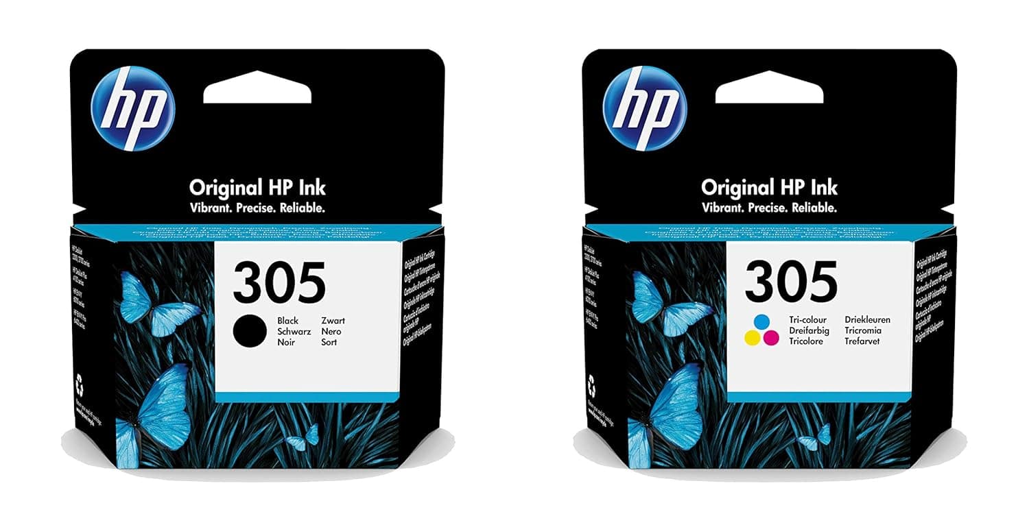 HP Genuine 305 Black & Tri-Colour Ink Cartridge, Multipack, 3YM61AE, 3YM60AE