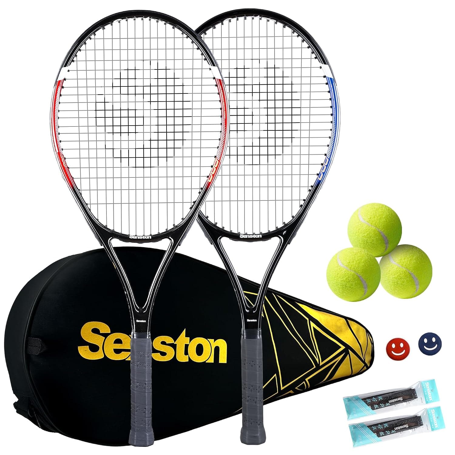 Senston Tennis Racket set of 2 for adult 27 inch Tennis Racquet