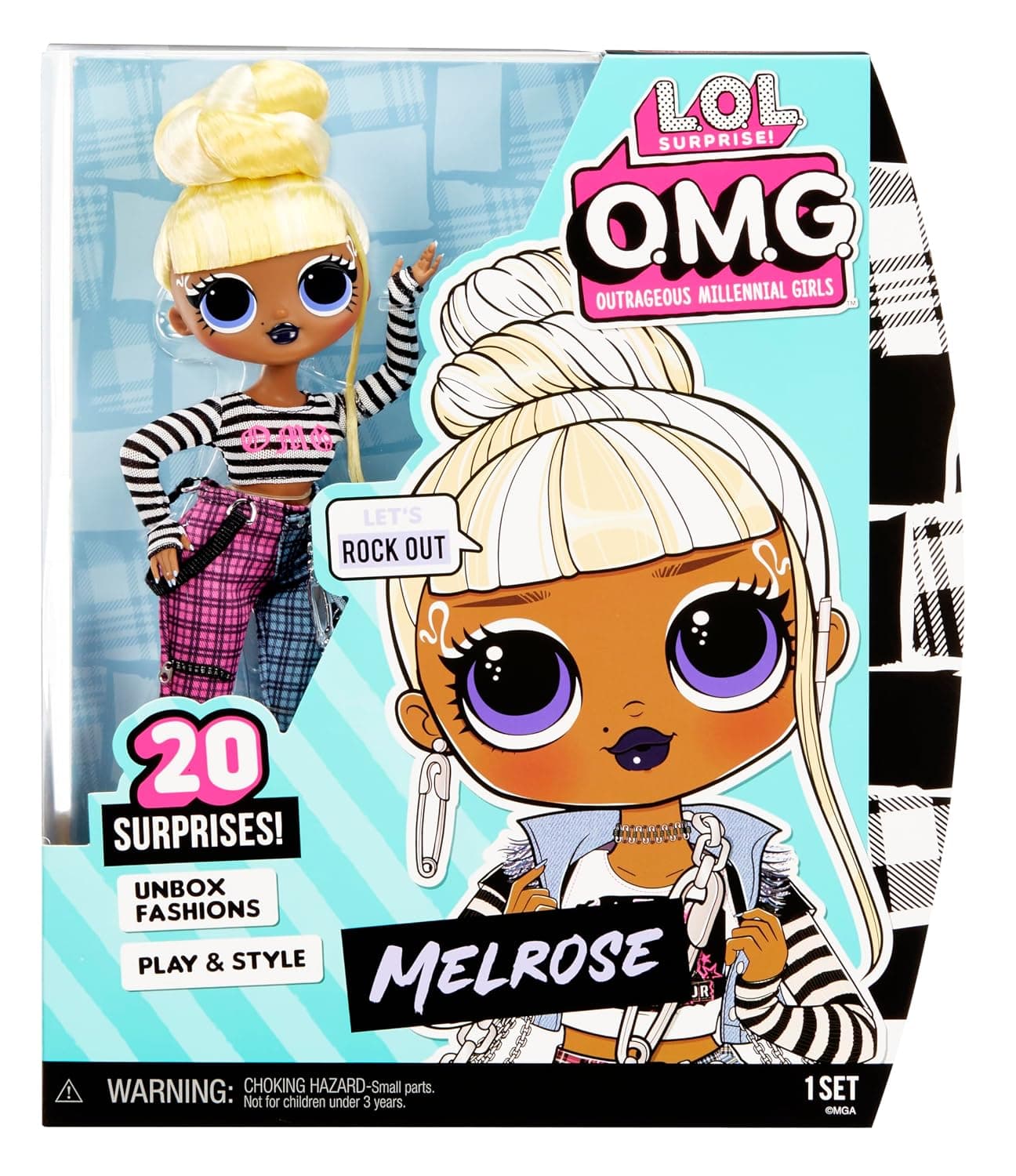 L.O.L. Surprise! OMG Melrose Fashion Doll with 20 Surprises Including Accessories in Stylish Outfit, Holiday Toy Great Gift for Kids Girls Boys Ages 4 5 6+ Years Old & Collectors