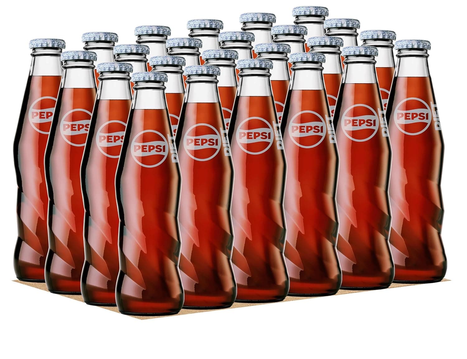 Pepsi diet, Carbonated Soft Drink, Glass Bottle, 24X250Ml Pack Of 1