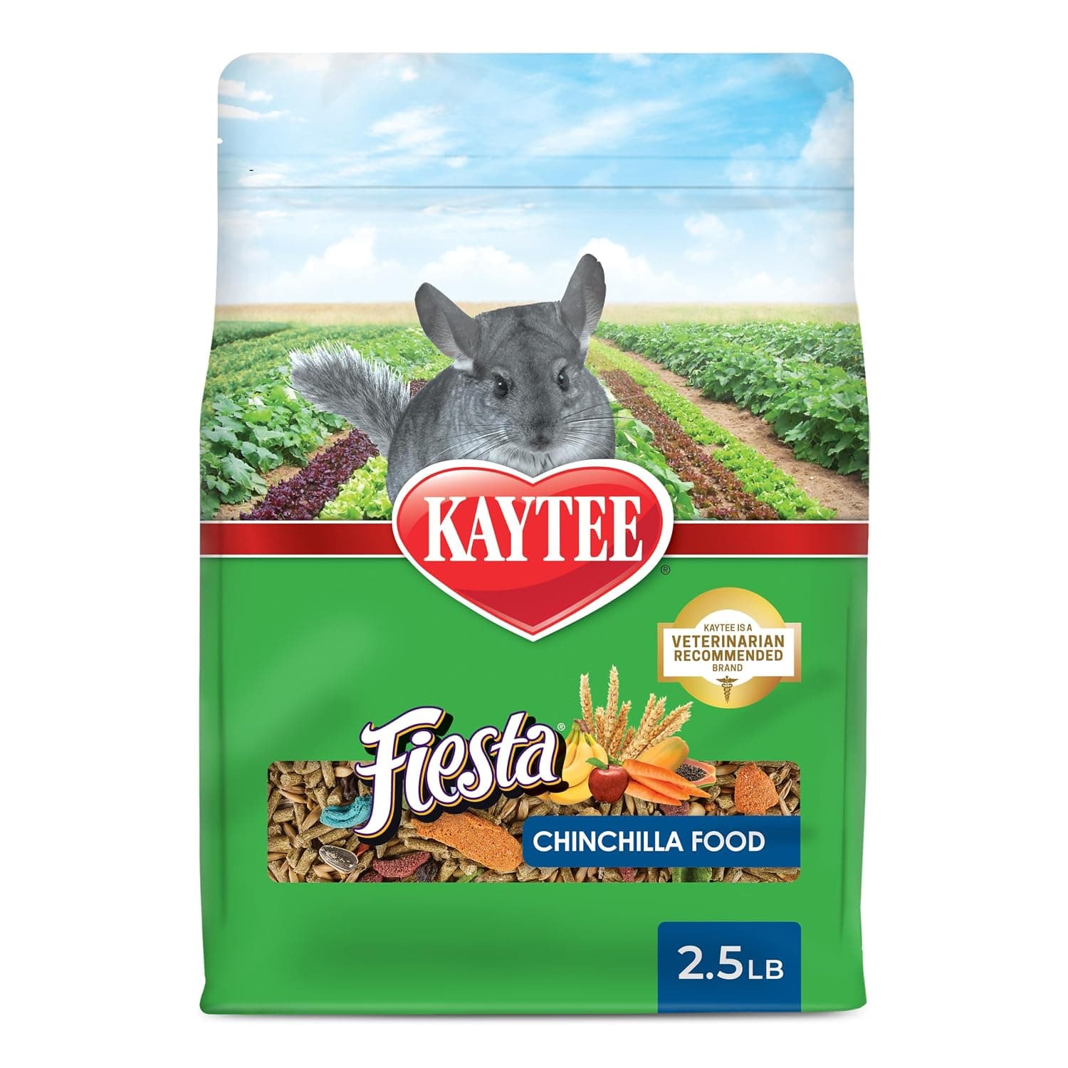 Kaytee Fiesta Pet Chinchilla Food, 2.5 Pound