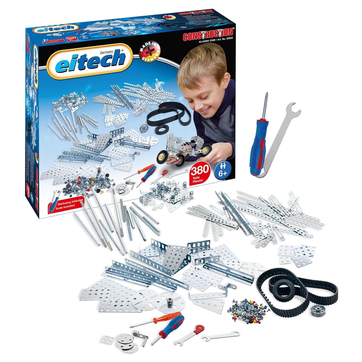 Eitech C900 Metal Construction Kit - Large Expansion Set, Multicoloured