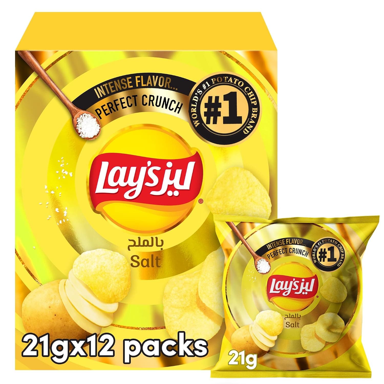 Lay's Chips Salted, 12 x 21 g