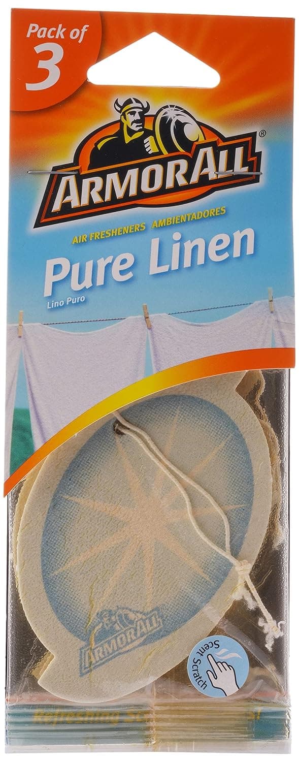 Armorall Air Freshner Card Pure Linen 3Pc Pack, White, Gaa17199Ml