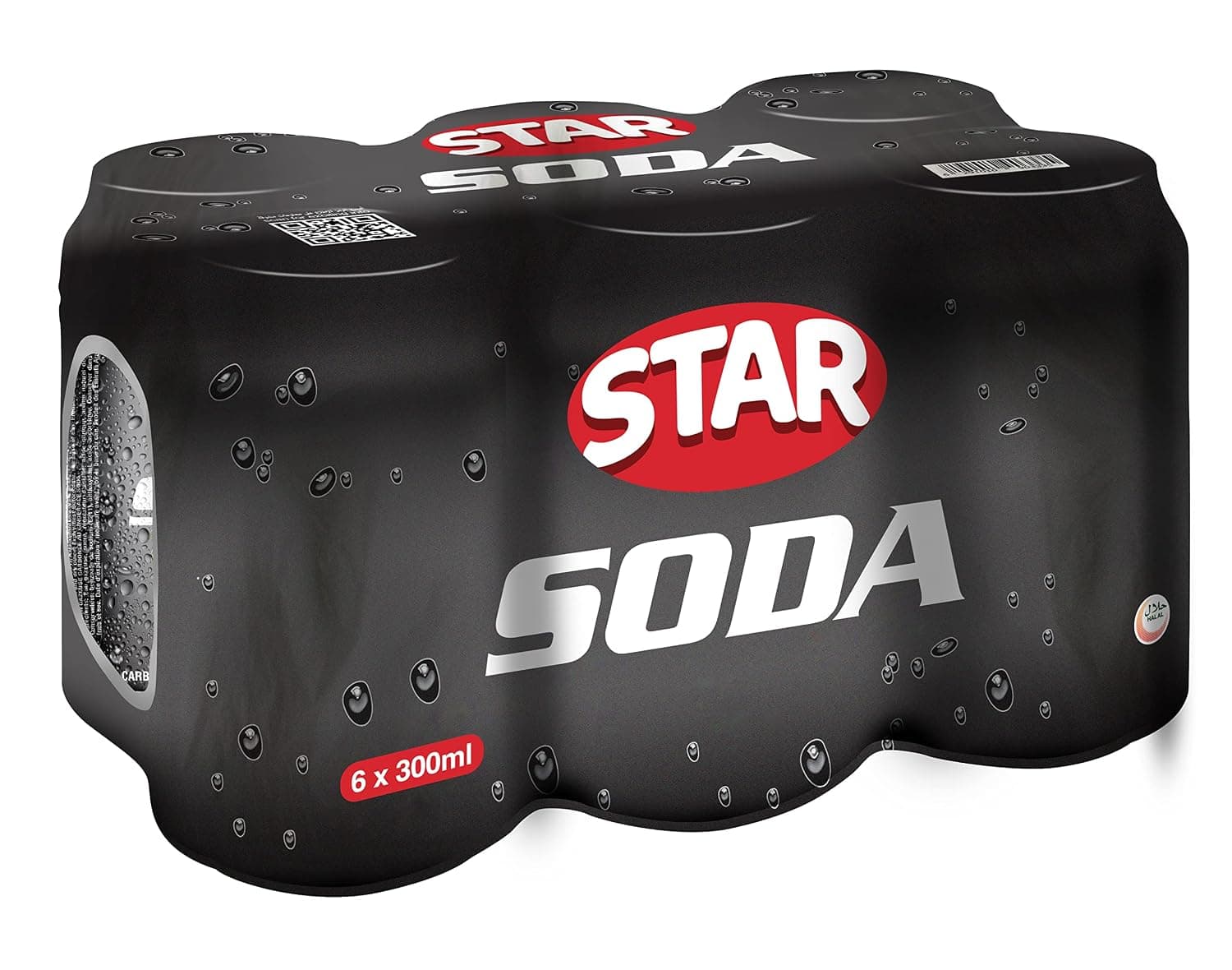 Star Soda Carbonated Soft Drink Can with Tray 6-Pieces 300 ml