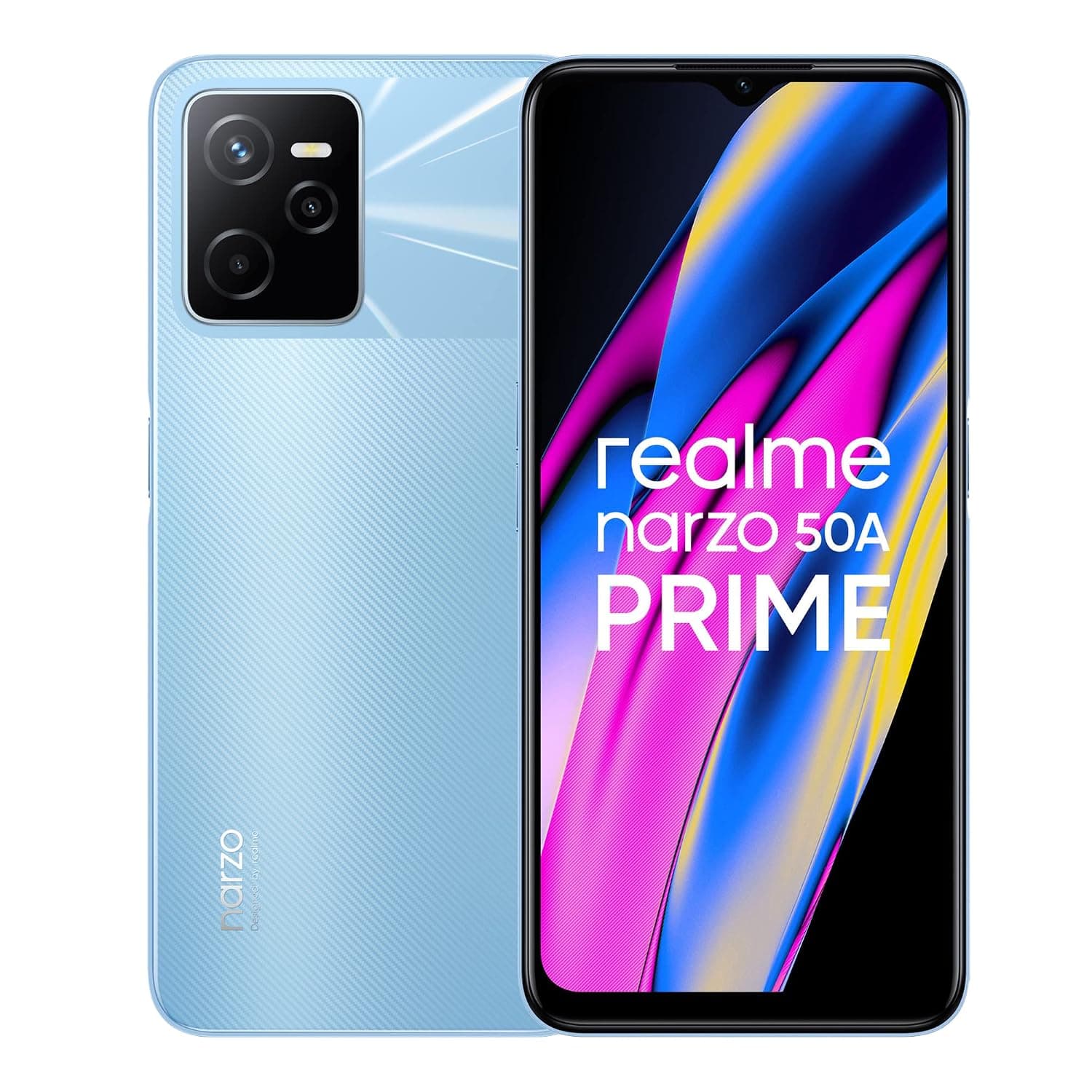 Realme Narzo 50A Prime Dual-SIM 128GB ROM + 4GB RAM (GSM only | No CDMA) Factory Unlocked 4G/LTE Smartphone (Flash Blue) - International Version