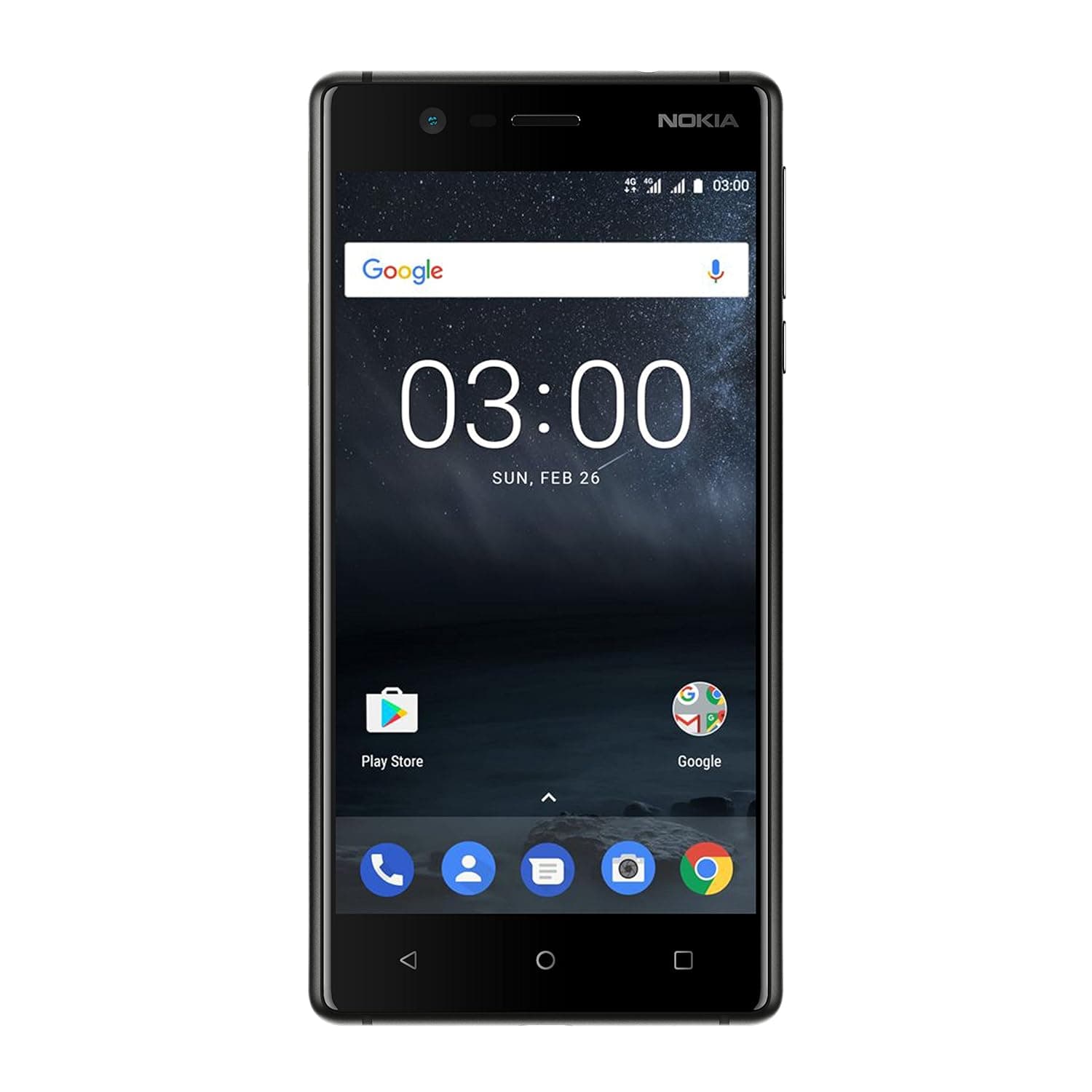 Nokia 3 DUAL-SIM 16GB ROM + 2GB RAM (GSM Only | No CDMA) Factory Unlocked 4G/LTE Smartphone (Matte Black) - International Version