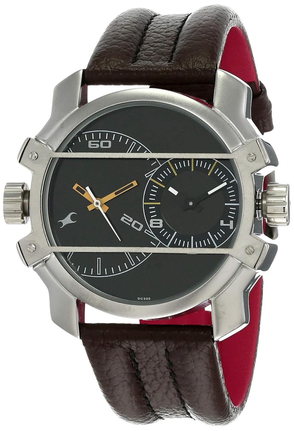 Fastrack Men's Quartz Watch with Analog Display and Leather Bracelet 3098SL02