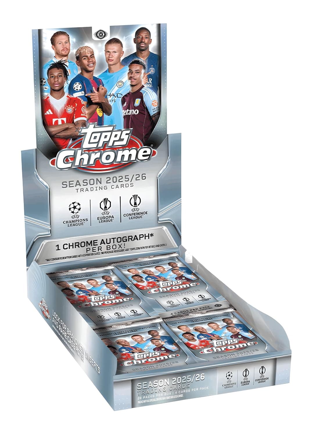 2025/26 Topps Chrome UEFA Club Competitions Soccer Hobby Box