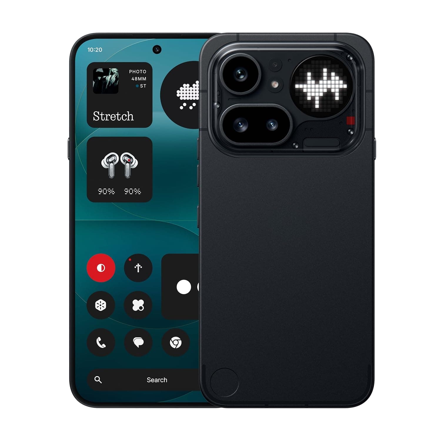 Nothing Phone (4a) Pro - 50 MP Triple Camera with Up To 140X ultra Zoom, Metal Unibody Smartphone, Long Lasting Battery and 50W Fast Charge, 144Hz AMOLED Display and Glyph Bar, 12GB + 256GB - Black