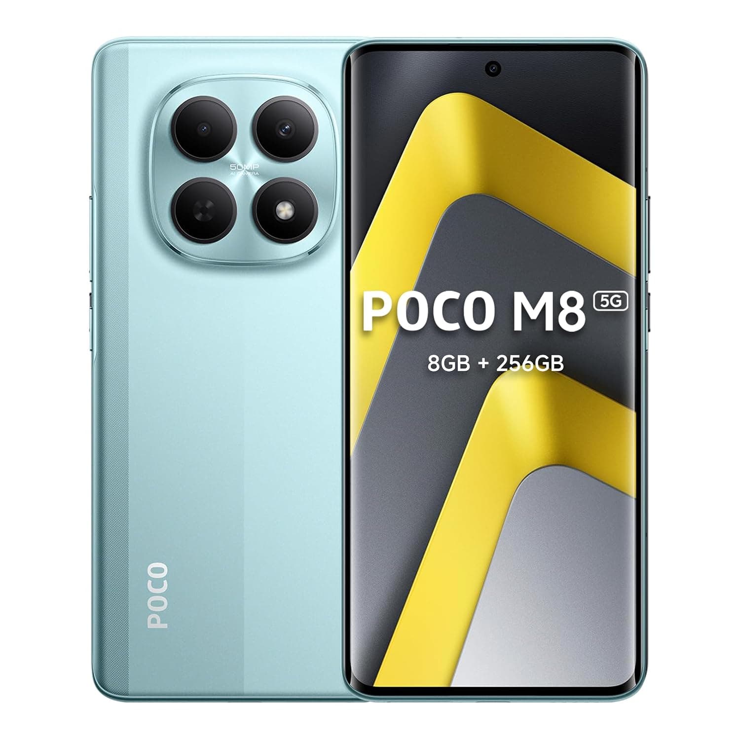 Xiaomi Poco M8 Dual-SIM 512GB ROM + 8GB RAM (GSM Only | No CDMA) Factory Unlocked 5G Smartphone (Green) - International Version