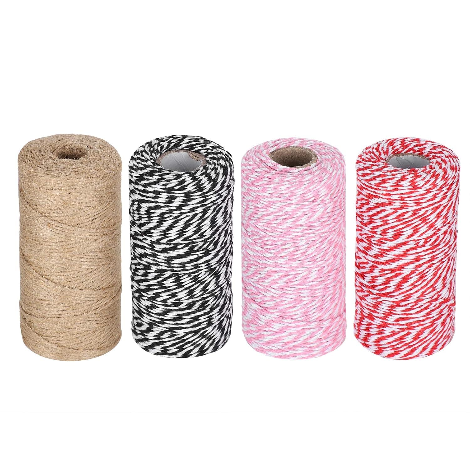 GLOGLOW Other Sewing and Embroidery Supplies Rope, Soft Twisted Twine Cord for DIY Crafts and Gift Wrapping, with Natural Color for Wedding Decoration and Handmade Projects