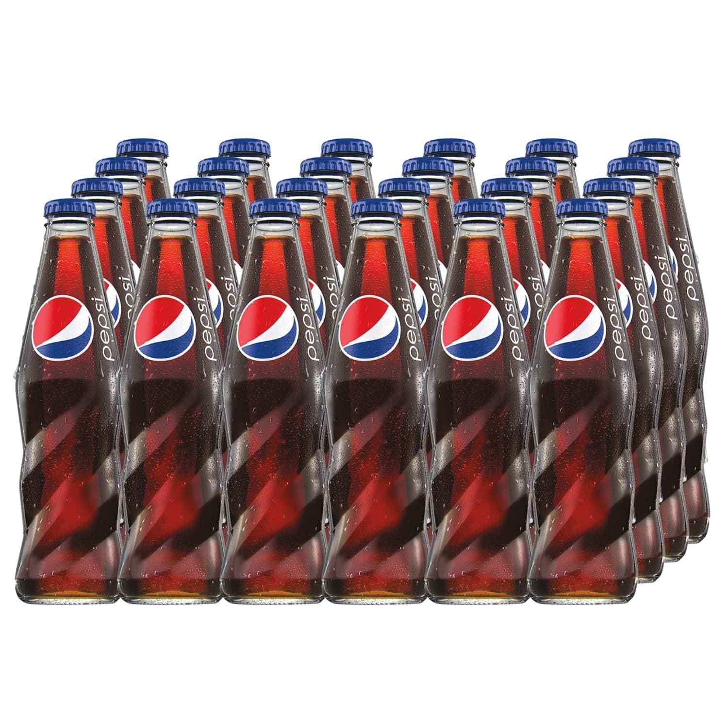 Pepsi Carbonated Soft Drink, Glass Bottle, 24 x 250 ml