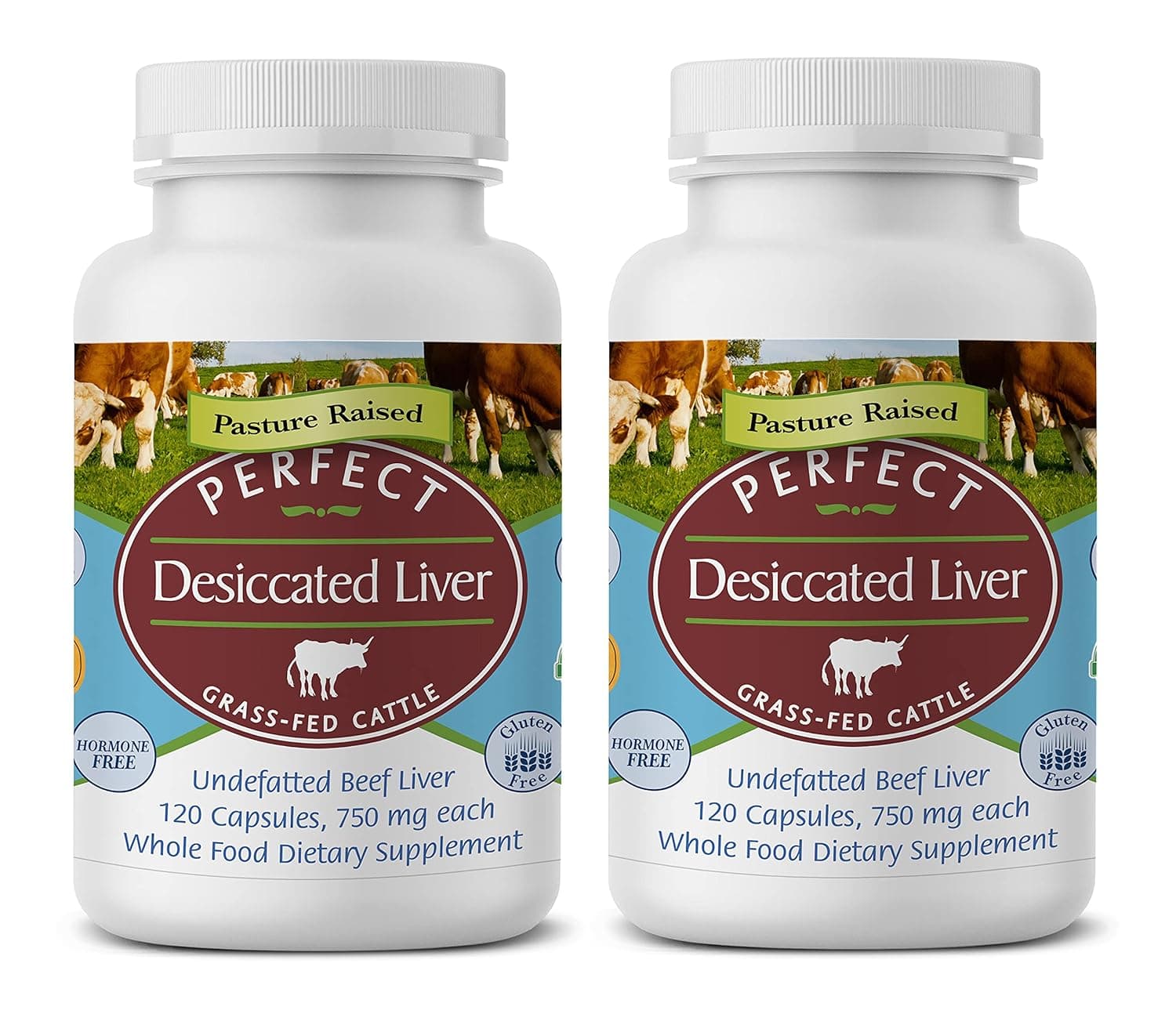 Perfect Supplements Perfect Desiccated Liver (120 Capsules, One Size, Multi)