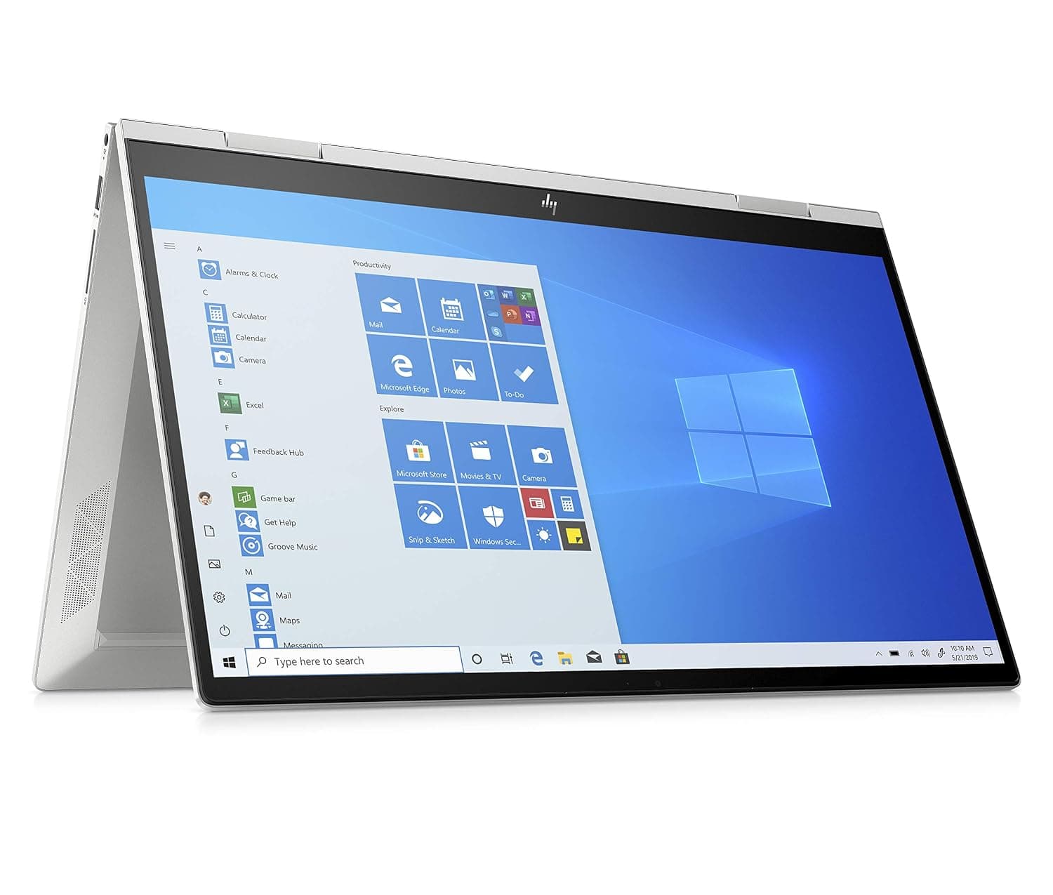 HP ENVY x360 15-ed0001nx 2-in-1 Laptop, Convertible Folder, Pen (Stylus), Intel Core i7-10510U (10th Gen), 15.6 inch FHD, 512 GB PCIe NVMe M.2 SSD, 12 GB RAM, Windows 10 [103W6EA], Natural silver aluminum