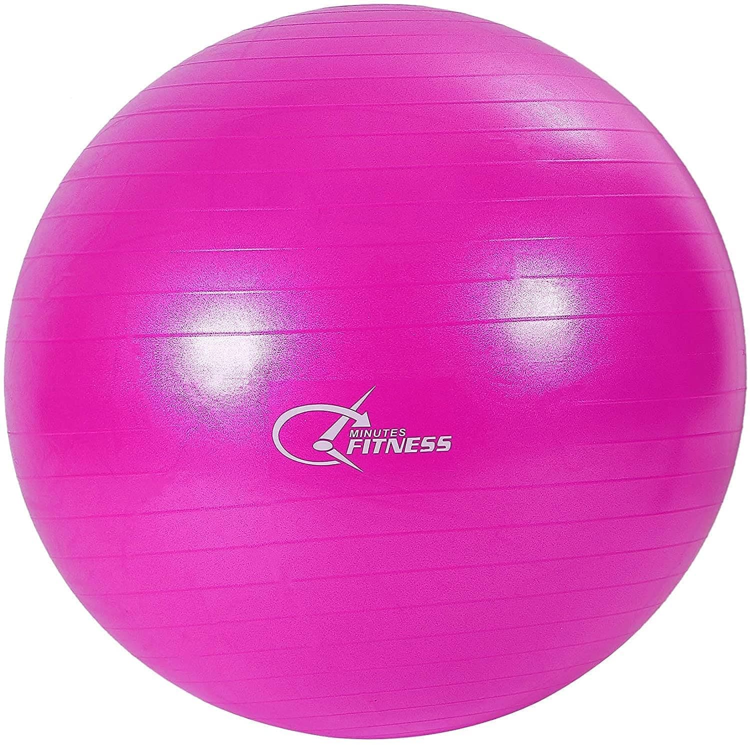 FITNESS MINUTES Yoga Ball,Pink, 55Cm,Yb55-Pk