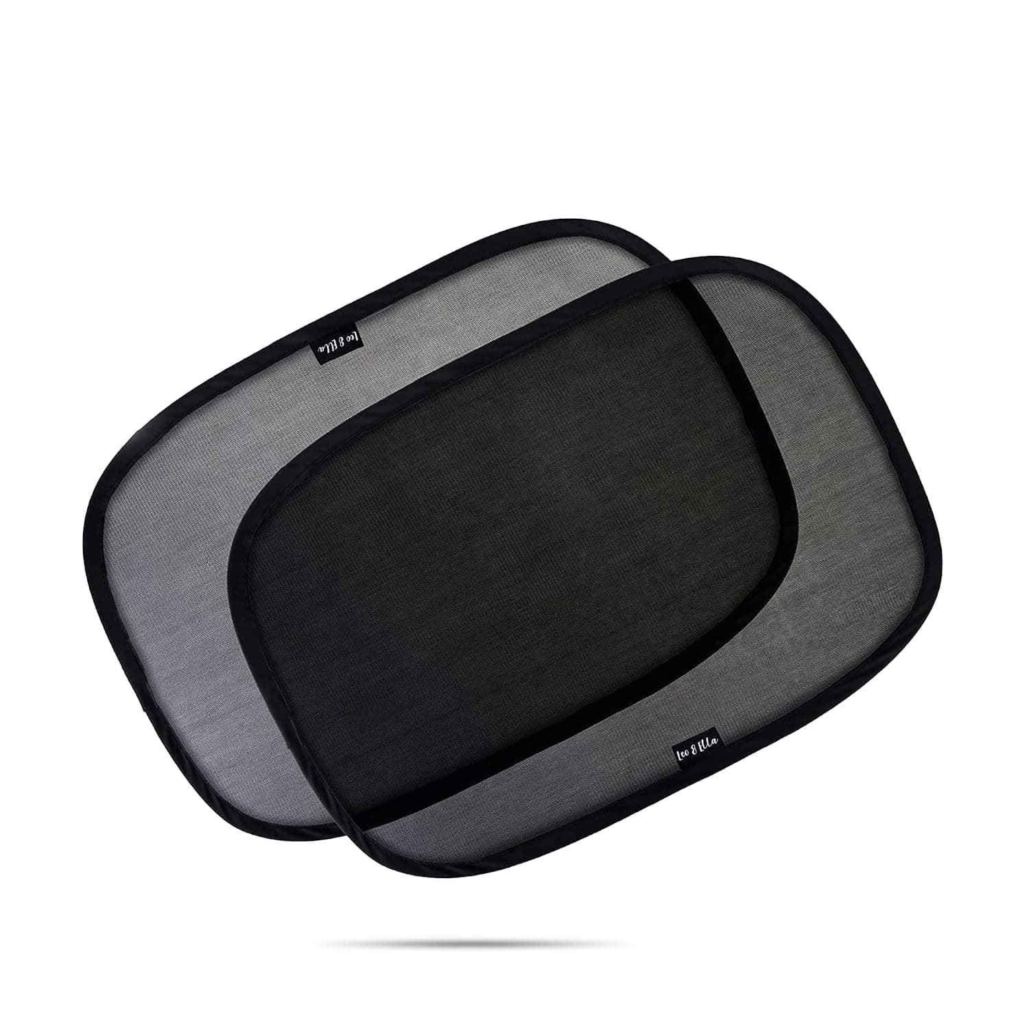 Leo&Ella Leo & Ella Car Window Shade - (2 Pack) - 19"x12" Cling Sunshade for Car Windows - Sun, Glare and UV Rays Protection for Your Child - Baby Side Window Car Sun