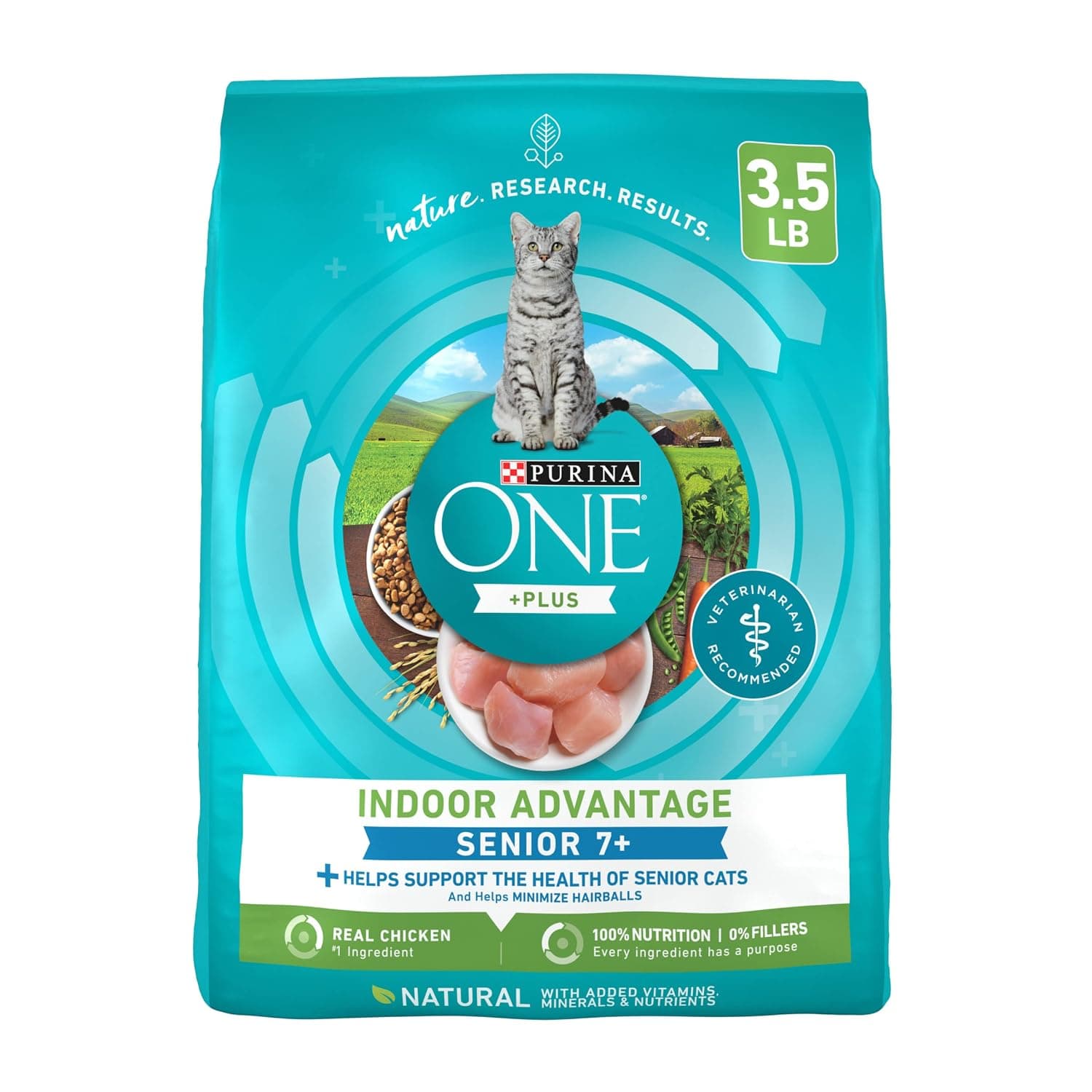 Purina ONE Vibrant Maturity 7+ Adult Dry Cat Food - 1.59 kg bag
