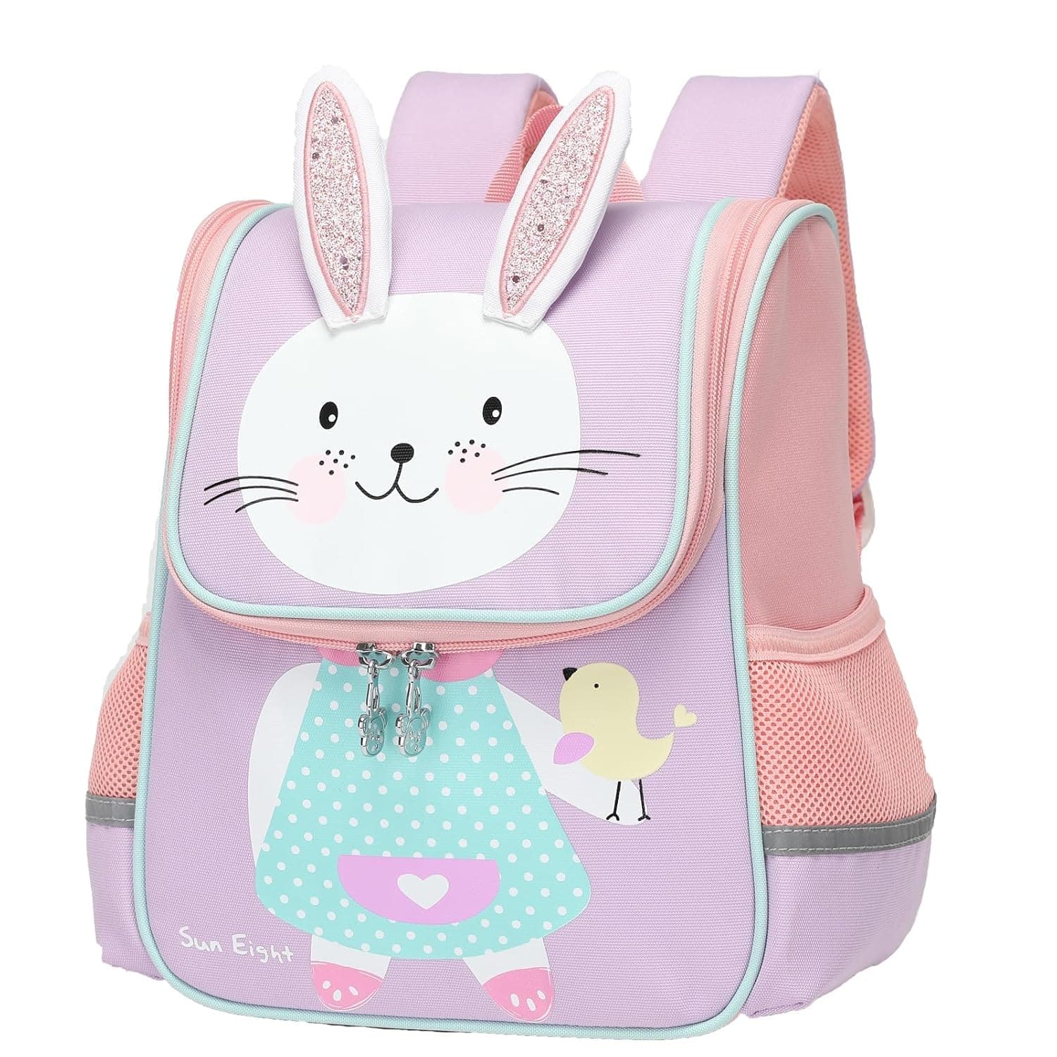 SUN EIGHT Toddler Backpack for Girls Kids Backpack Cute 3D Cartoon School Bag for Baby Girl Boy 2-5 Years