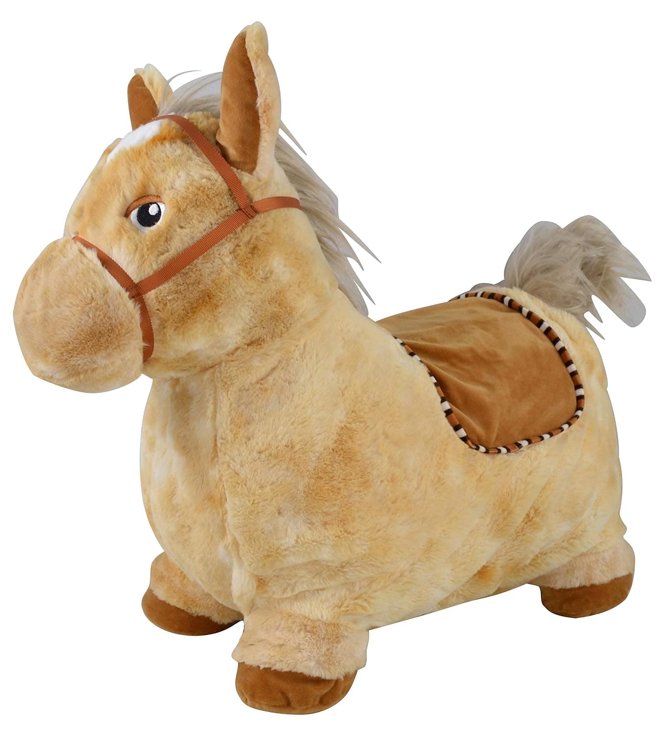 Bayer Chic 2000 401 30 Inflatable Bouncy Horse with Air Pump, Brown, Large
