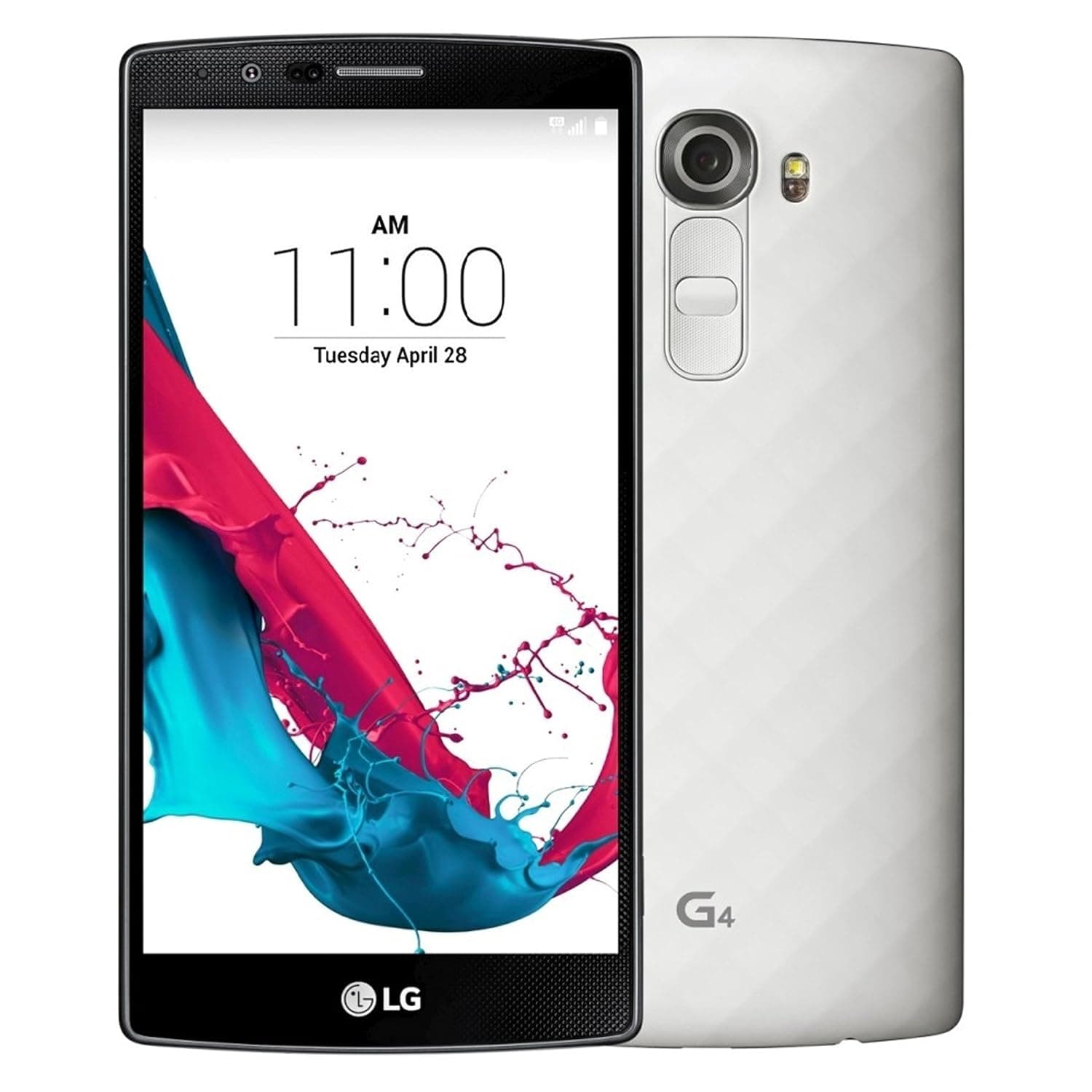LG G4 H815 5.5-Inch (GSM Only, No CDMA) Factory Unlocked Smartphone (Metallic White) - International Stock (No Warranty)
