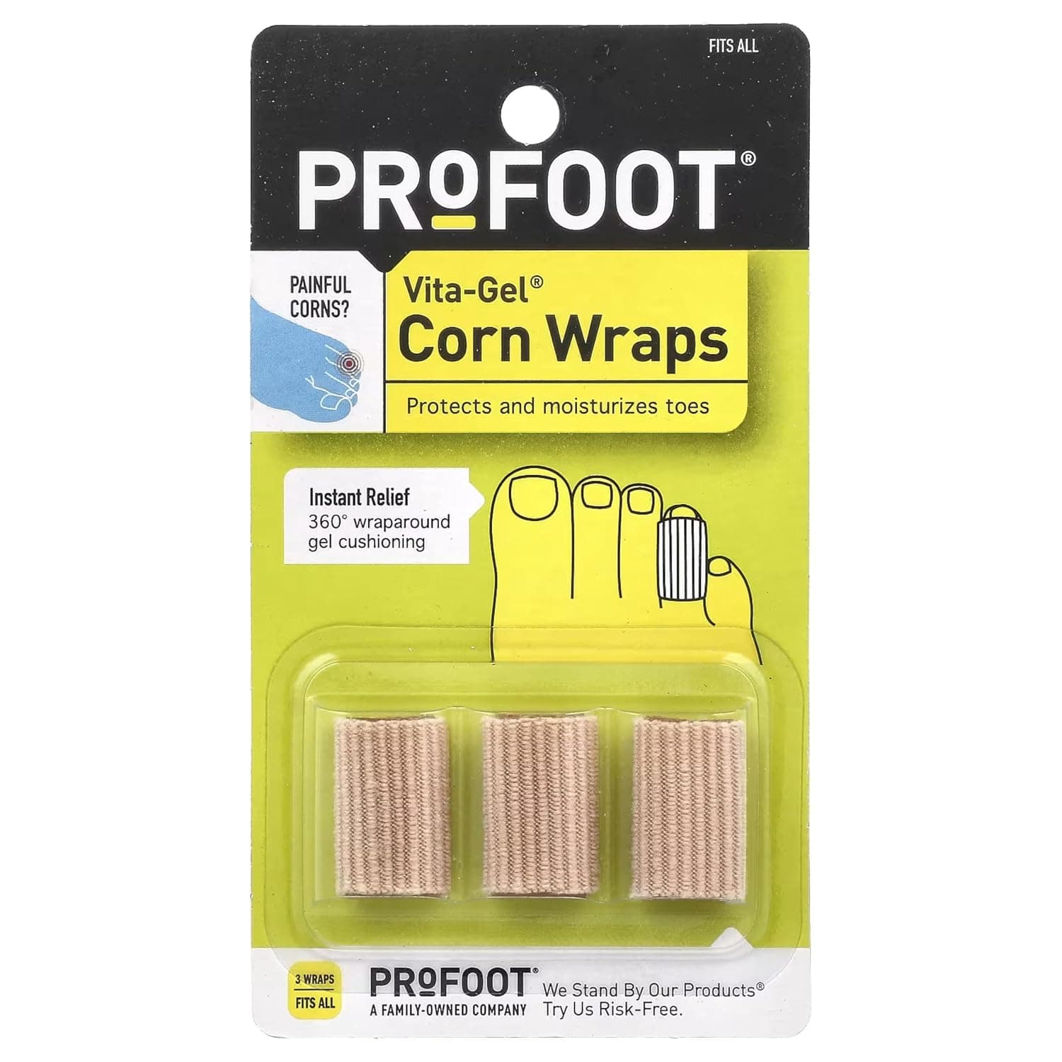 PRO FOOT CARE ***** Profoot Vita Gel Corn Wraps Each