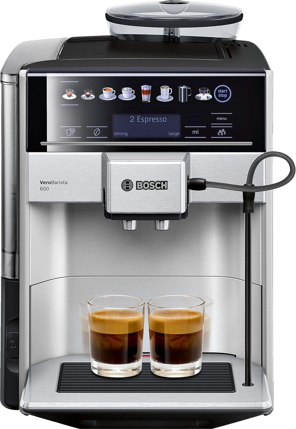 Bosch Fully Automatic Coffee Machine Vero Barista 600, Silver/Black, Tis65621GB"Min 1 year manufacturer warranty"