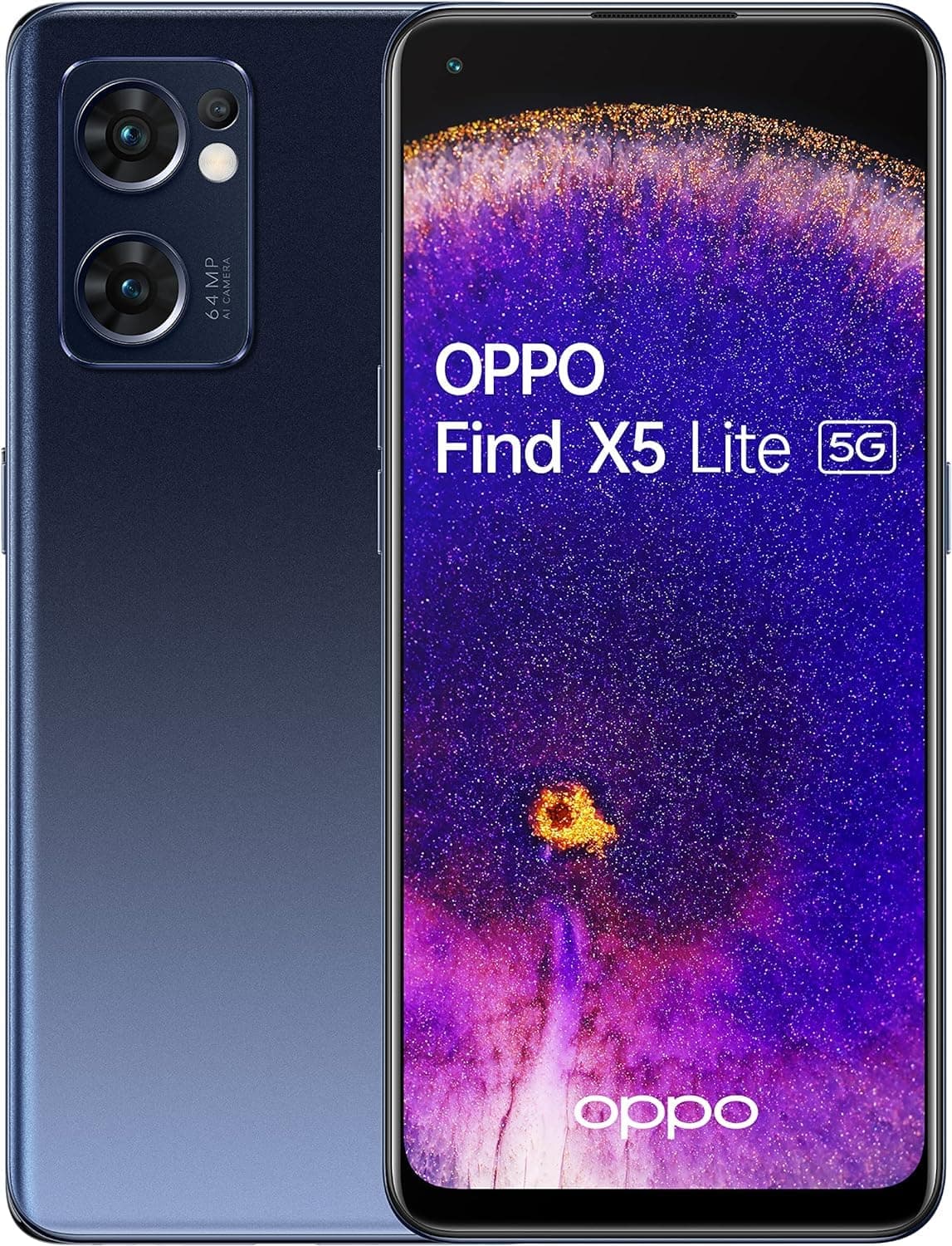 Oppo Find X5 Lite - Smartphone 256GB, 8GB RAM, Dual Sim, Starry Black