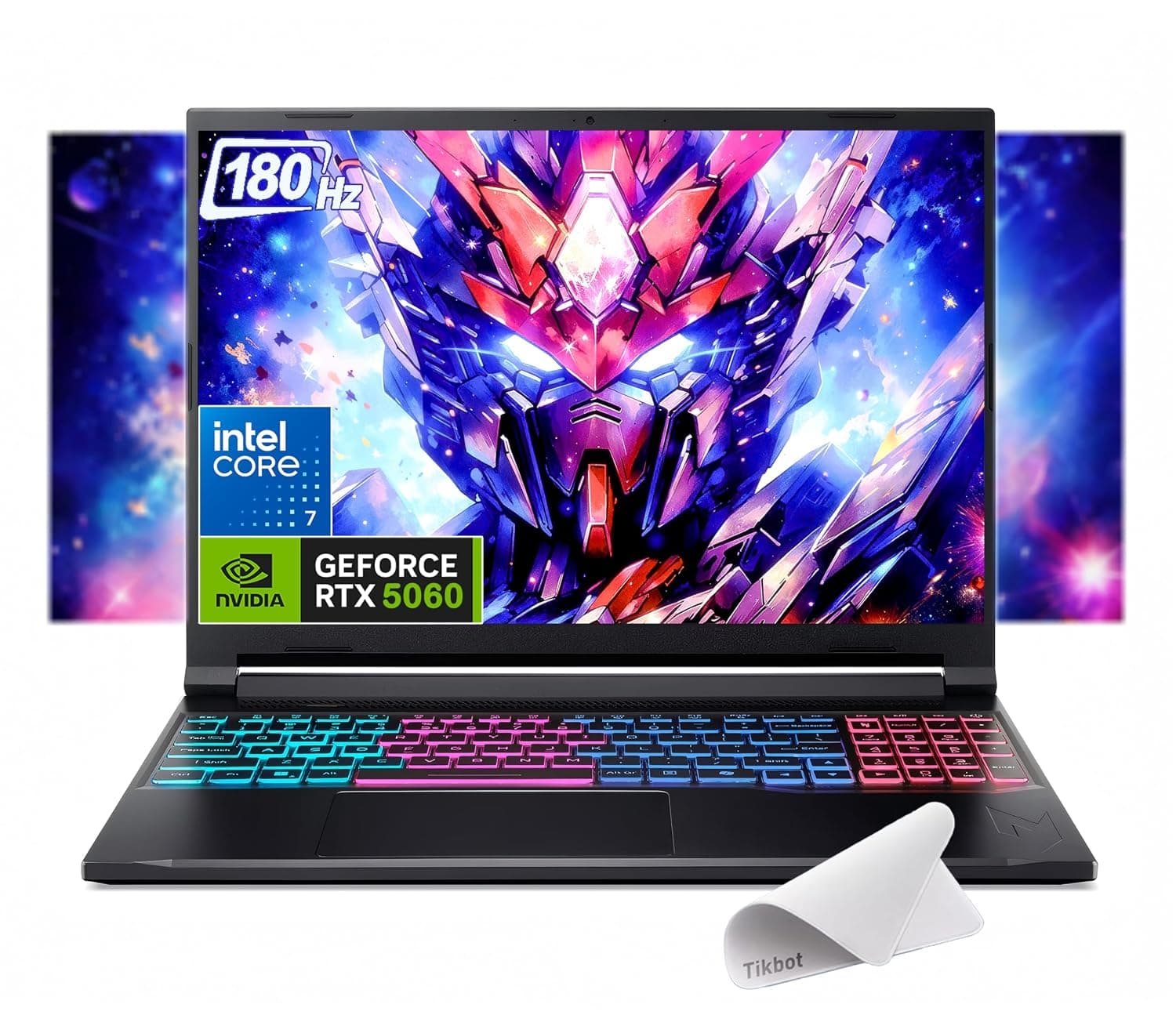 acer Nitro V 16S 16” WUXGA IPS 180Hz Gaming Laptop, Intel Core 7 Processor 240H, NVIDIA GeForce RTX 5060 with 8GB GDDR7 VRAM, w/Mouse pad (16GB RAM | 1TB PCIe SSD, Win11 Home)
