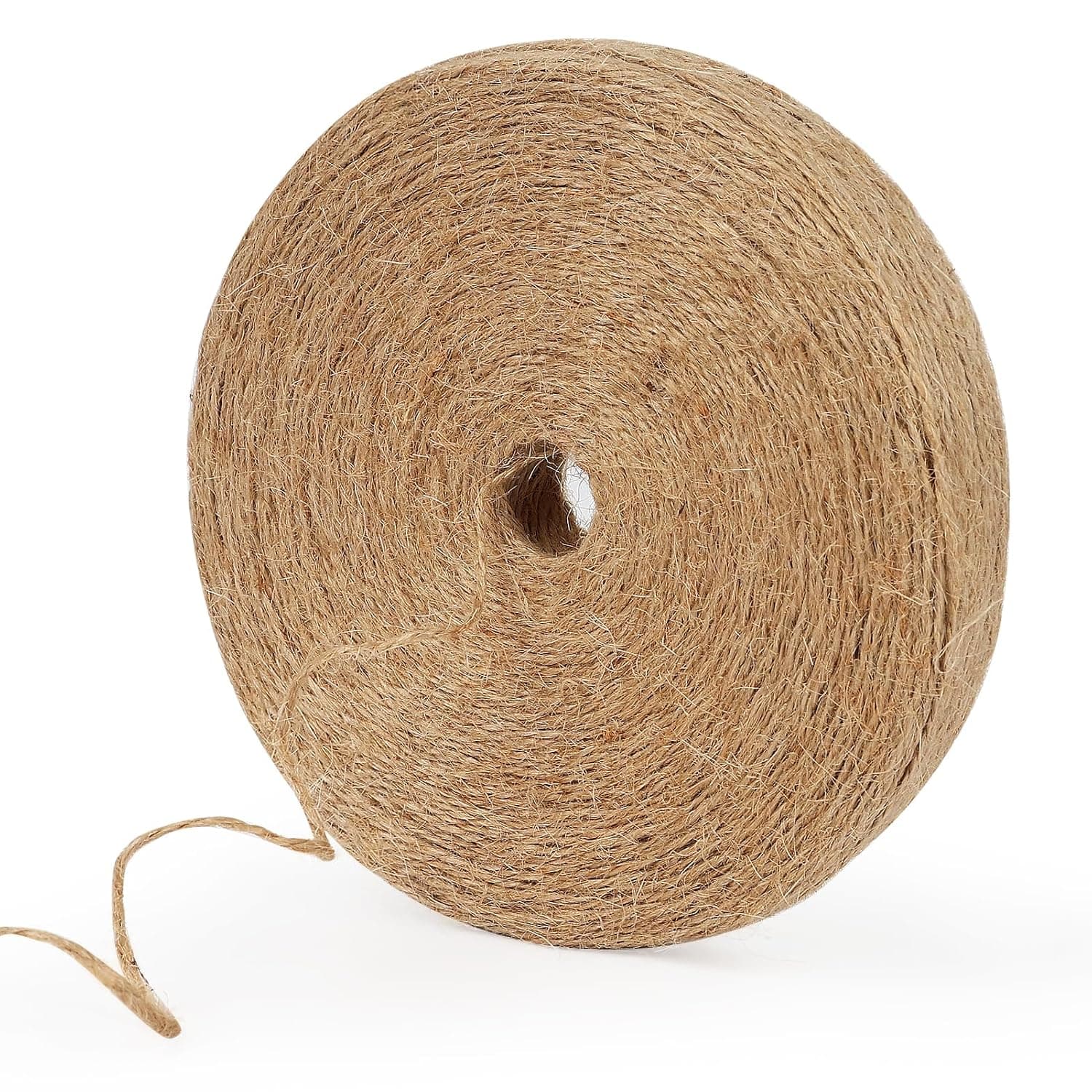 tenn well 1.2mm Jute Garden String, 200m Long Natural Jute Twine String Brown String for Gift Wrapping, Gardening Floristry and Crafts Decoration