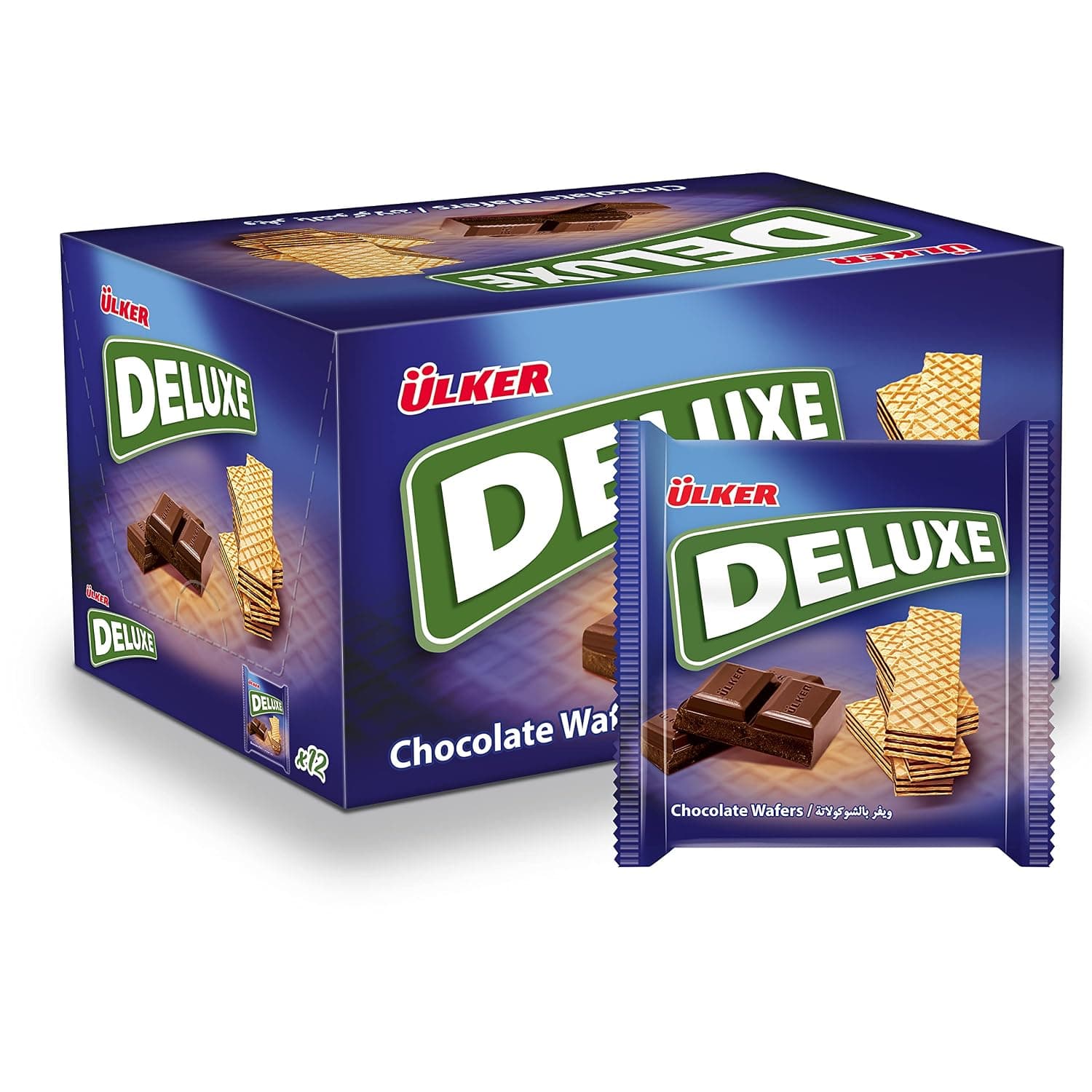 Ulker Deluxe Chocolate Wafer, 12 X 40 G