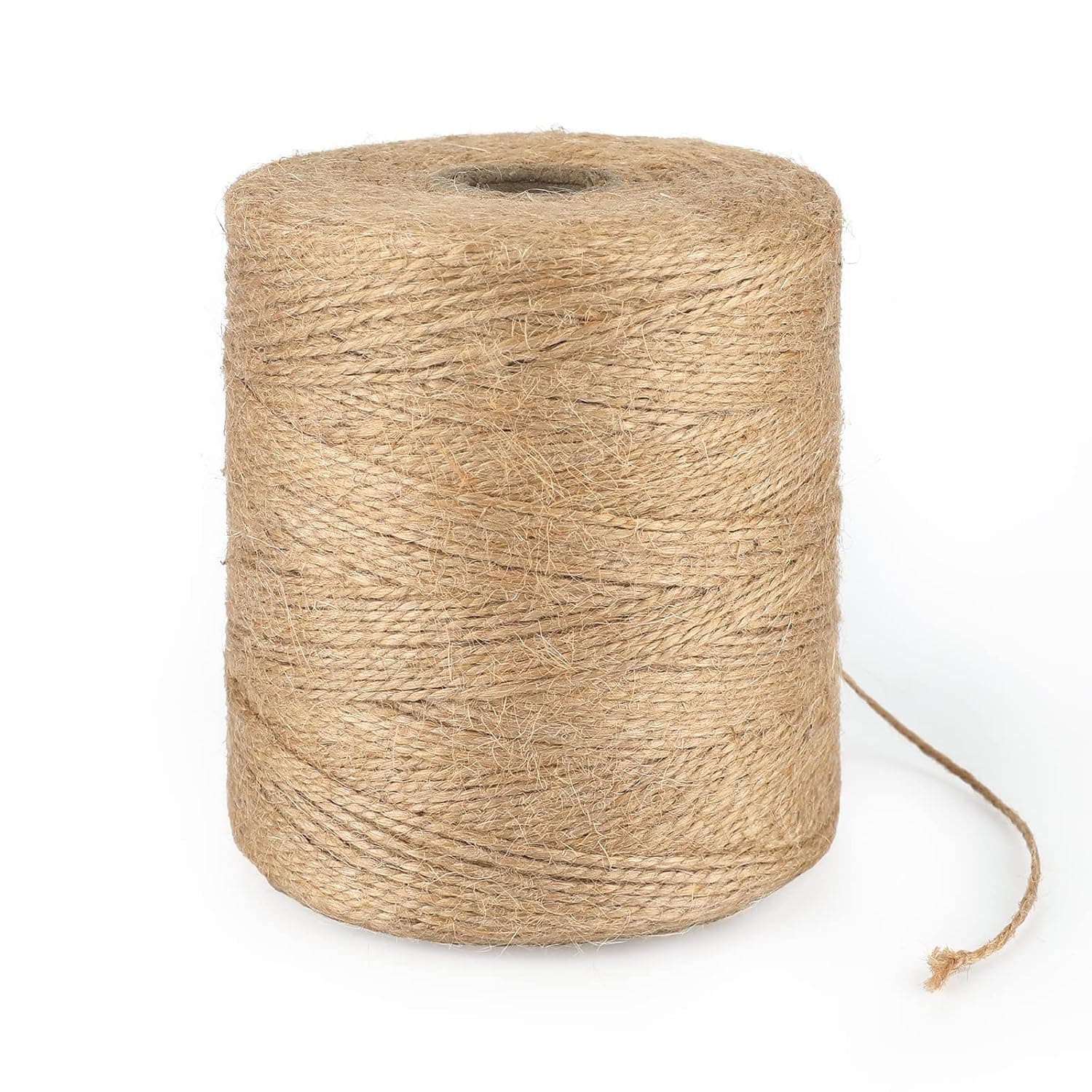 KINGLAKE Natural Jute Twine - 1640 Feet, Ideal for Arts, Crafts, and Gift Wrapping