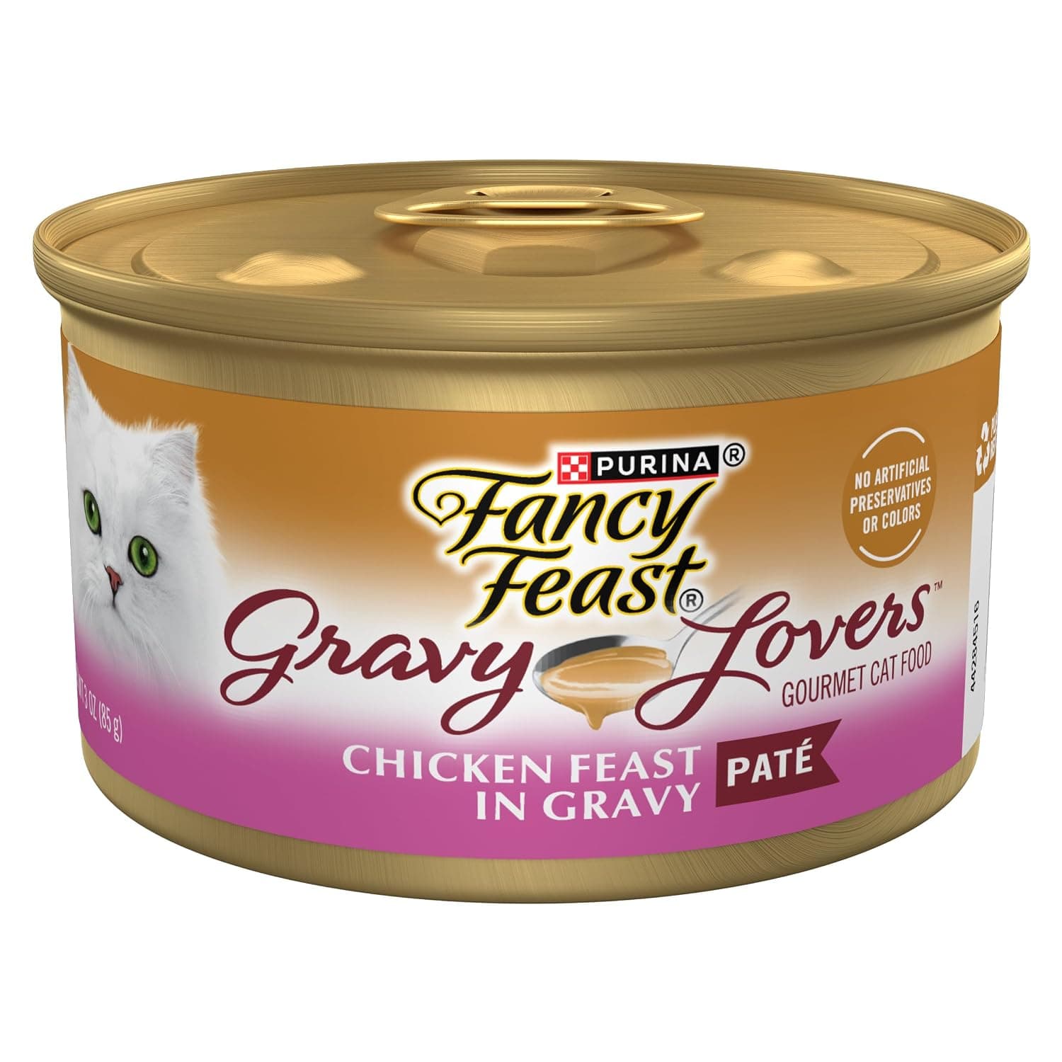 Fancy Feast Purina Gravy Lovers Chicken Feast Pate in Wet Cat Food Gravy - (Pack of 24) 3 oz. Cans