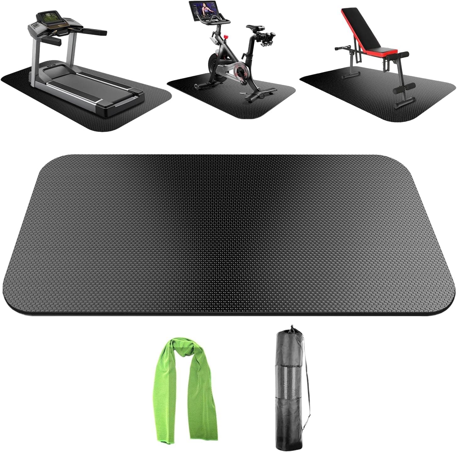 Exercise Equipment Mat,Treadmill Mat, Exercise Bike Mat, Fitness Mat, Elliptical Mat, rowing machine mat,Recumbent Bikes,Jump Rope Mat, Gym Mat Use on