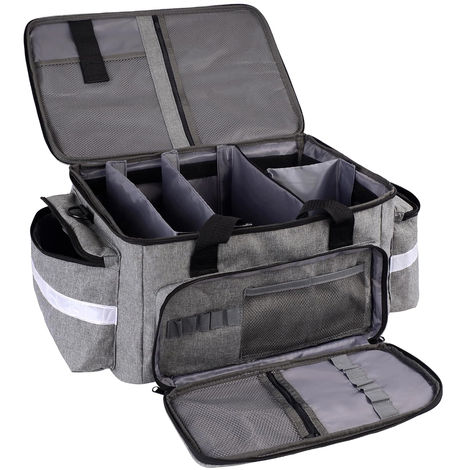 igadgitz home U7303 Large Empty Medical Bag, First Aid Nurse, Nurses Organiser with Adjustable Shoulder Strap - Equipment & Supplies Organiser