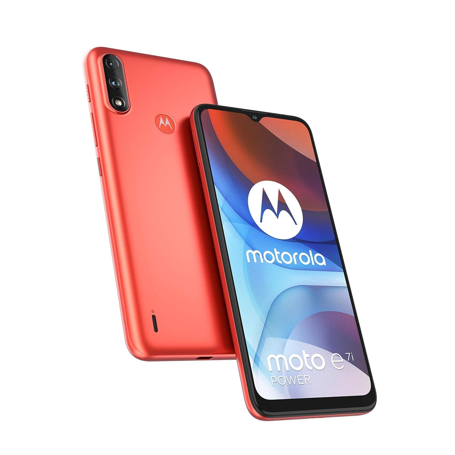 Motorola E7i Power Dual-SIM 32GB ROM + 2GB RAM (GSM Only | No CDMA) Factory Unlocked 4G/LTE Smartphone (Coral Red) - International Version