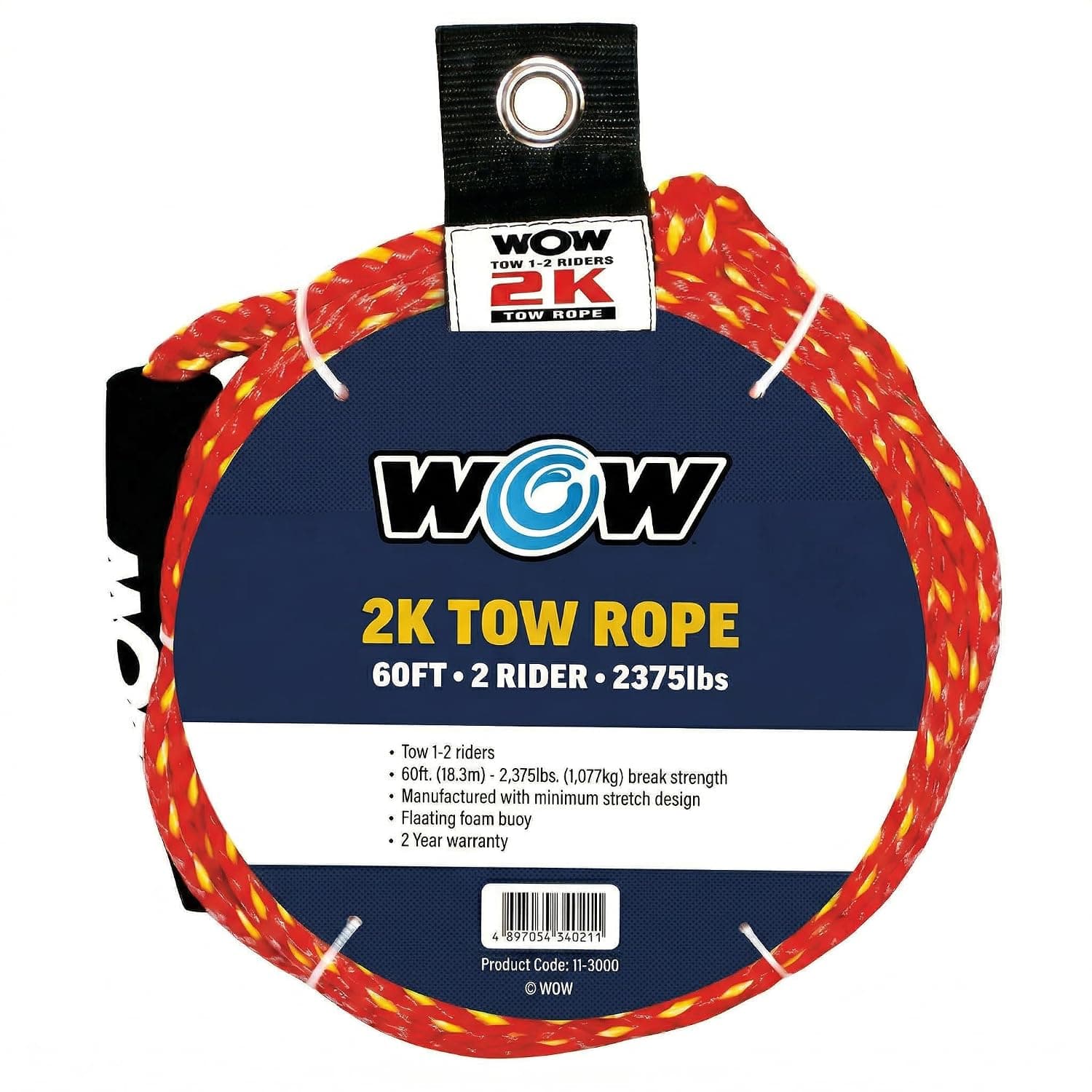 WOW World of Watersports, Tow Ropes, Floating Foam Buoys, Minimum Stretch