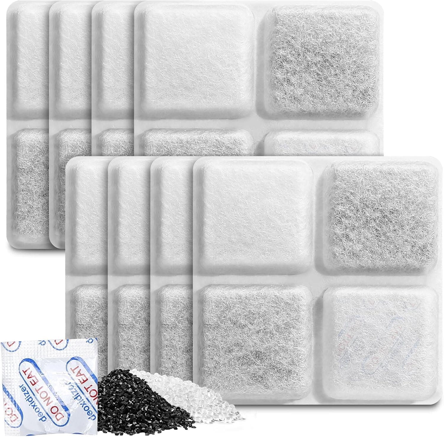 Pet Food Desiccant Bag, 8 Pack Replacement Desiccant Bags for PLAF001/PLAF101/PLAF005/PLAF006/PLAF103/PLAF203 Automatic Pet Feeders, Keep Cat Food Dry and Fresh