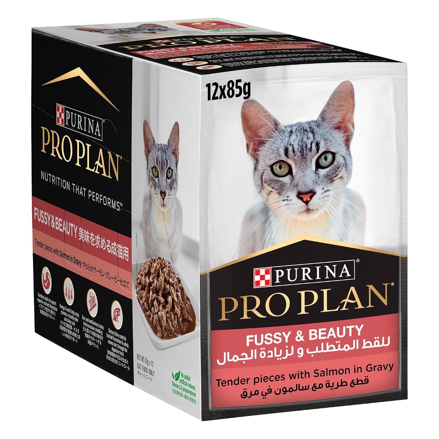Purina Pro Plan Fussy & Beauty with Salmon Wet Cat Food 85g