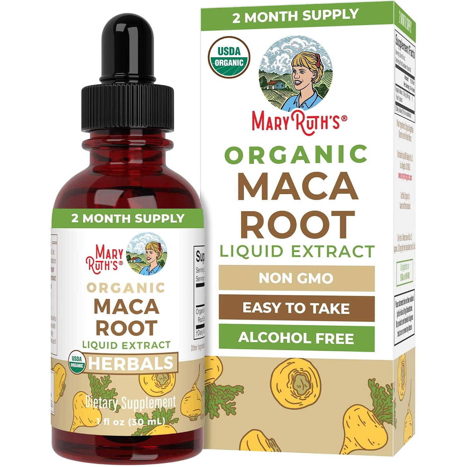 Mary Ruth's Organic Maca Root, 1 FZ