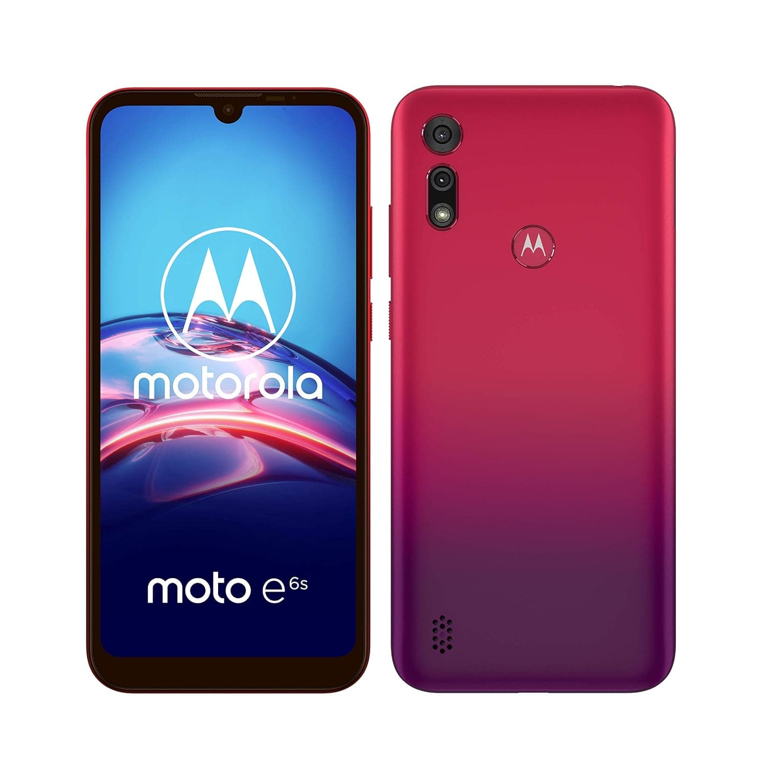 Motorola E6s Dual-SIM 32GB ROM + 2GB RAM (GSM Only | No CDMA) Factory Unlocked 4G/LTE Smartphone (Sunrise Red) - International Version
